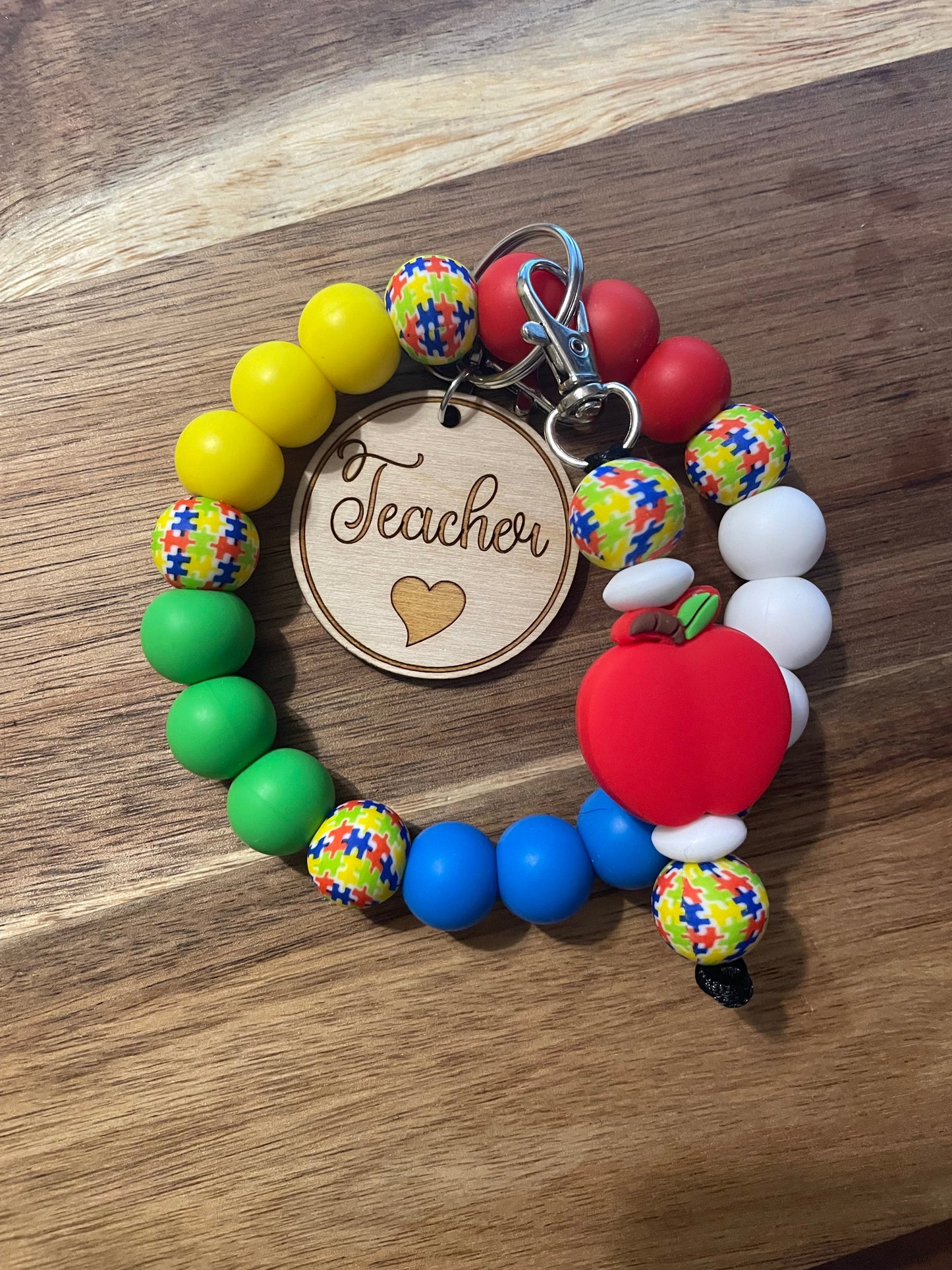 Teacher Charm Wristlet