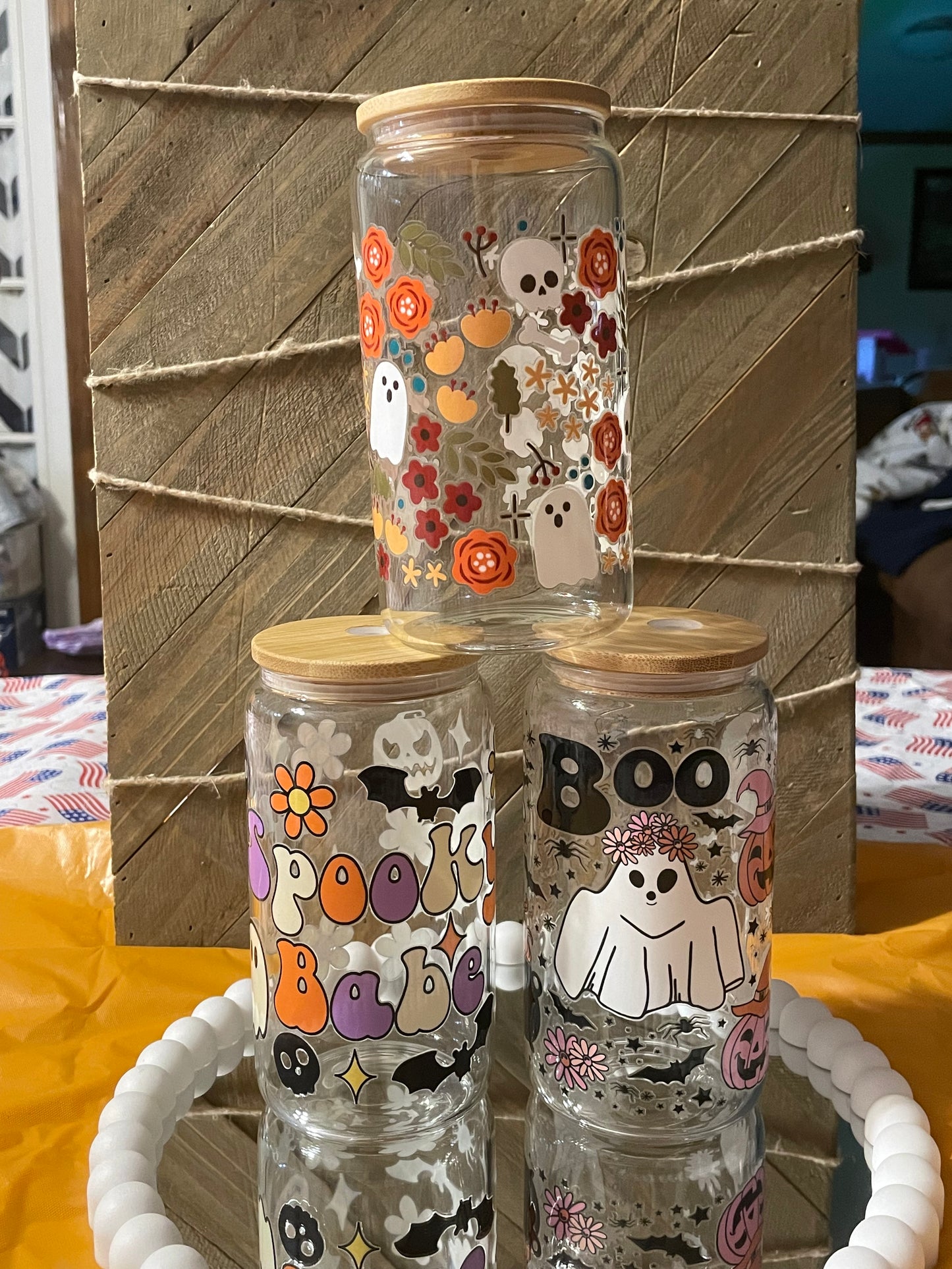 16 oz Glass Can Cup