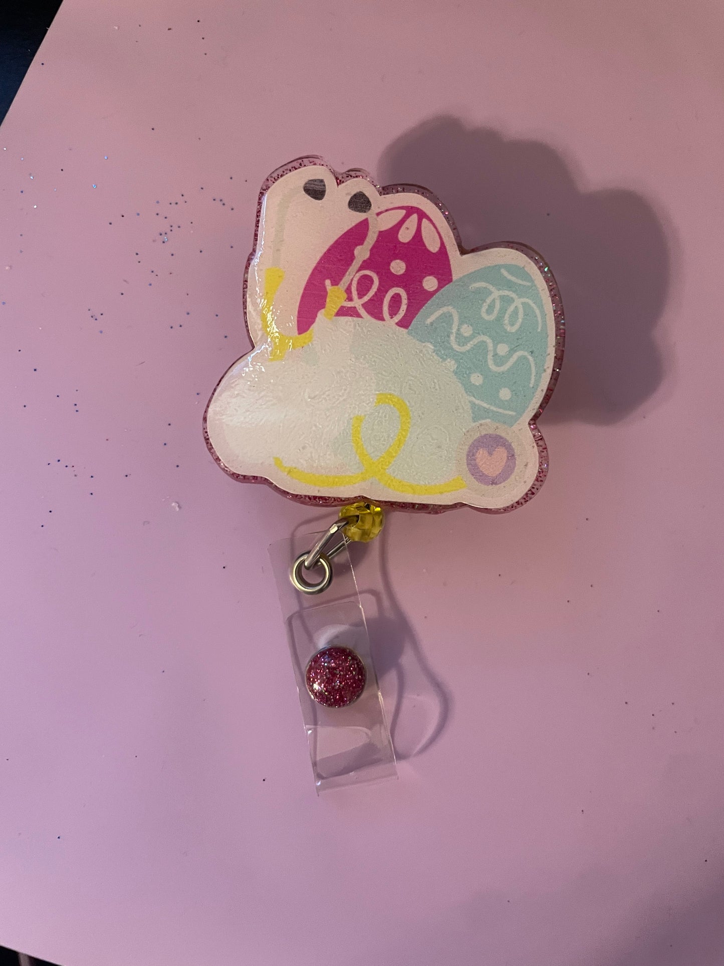 Bunny Stethoscope Badge Reel