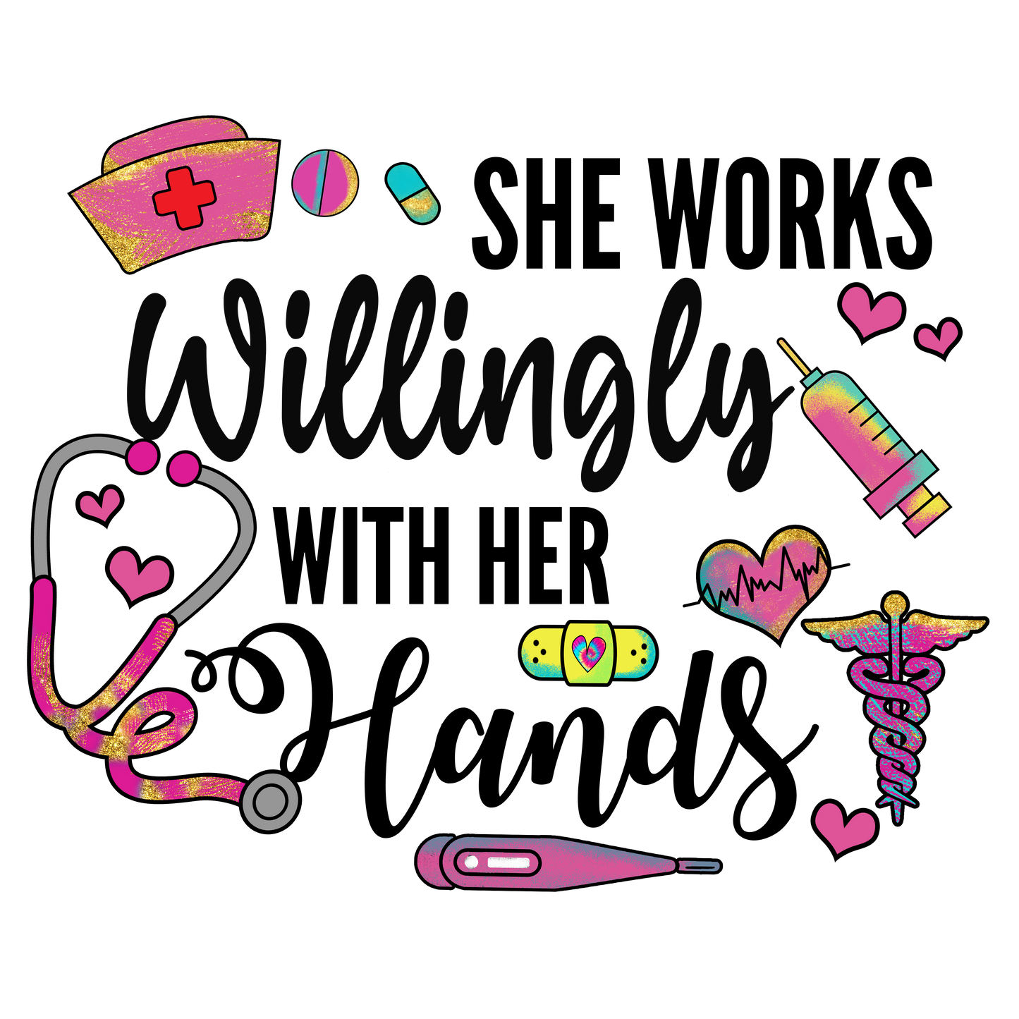 Nurse Vinyl Stickers 02