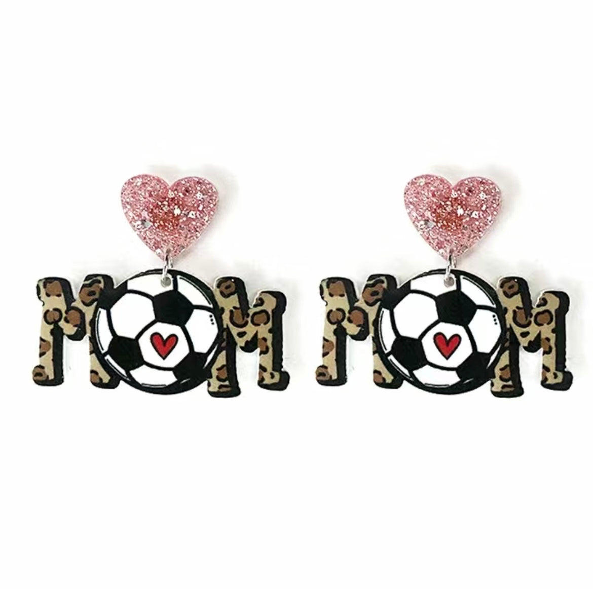 Sports Mom Dangle Earrings