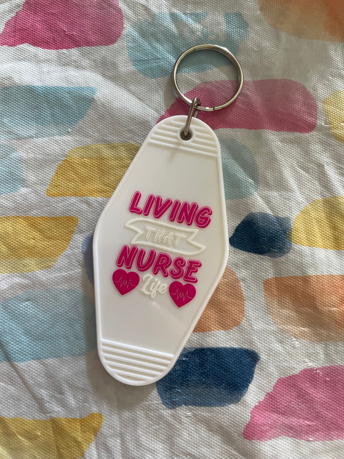 Nurse Motel Keychain