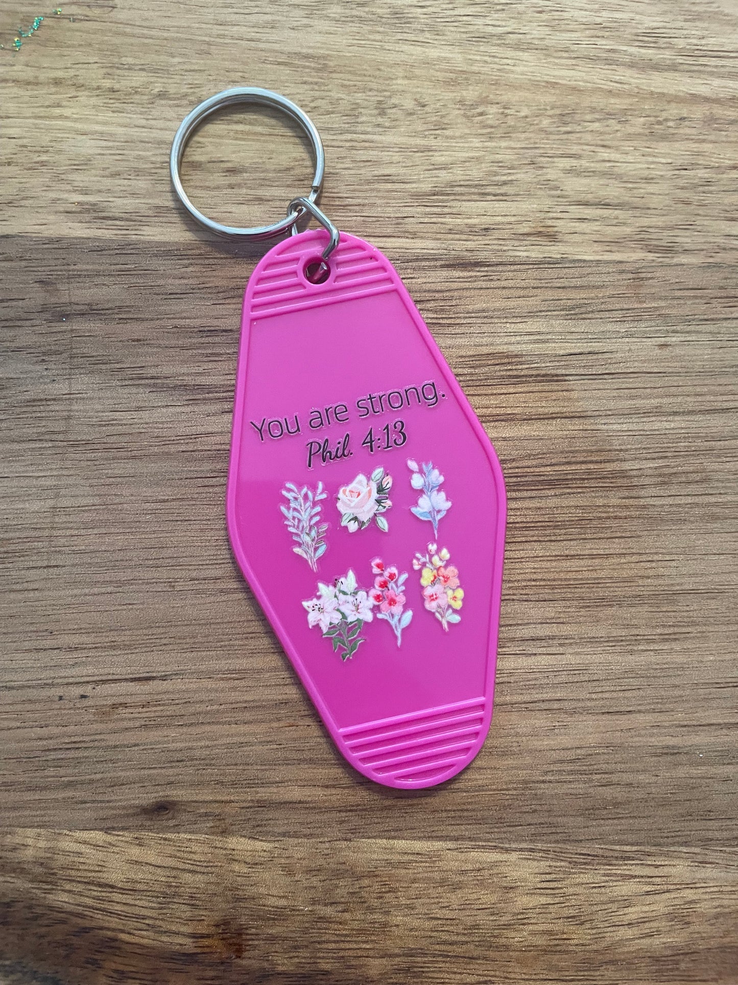 Cow Motel Keychain