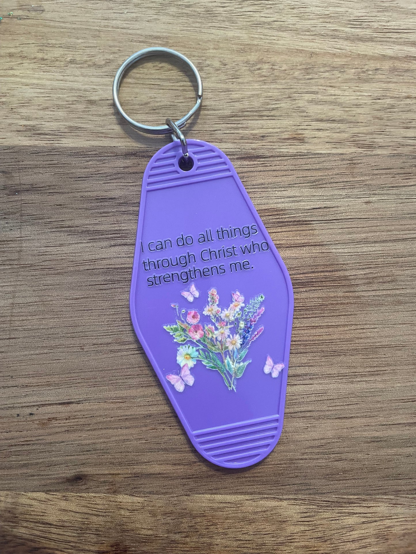 Cow Motel Keychain