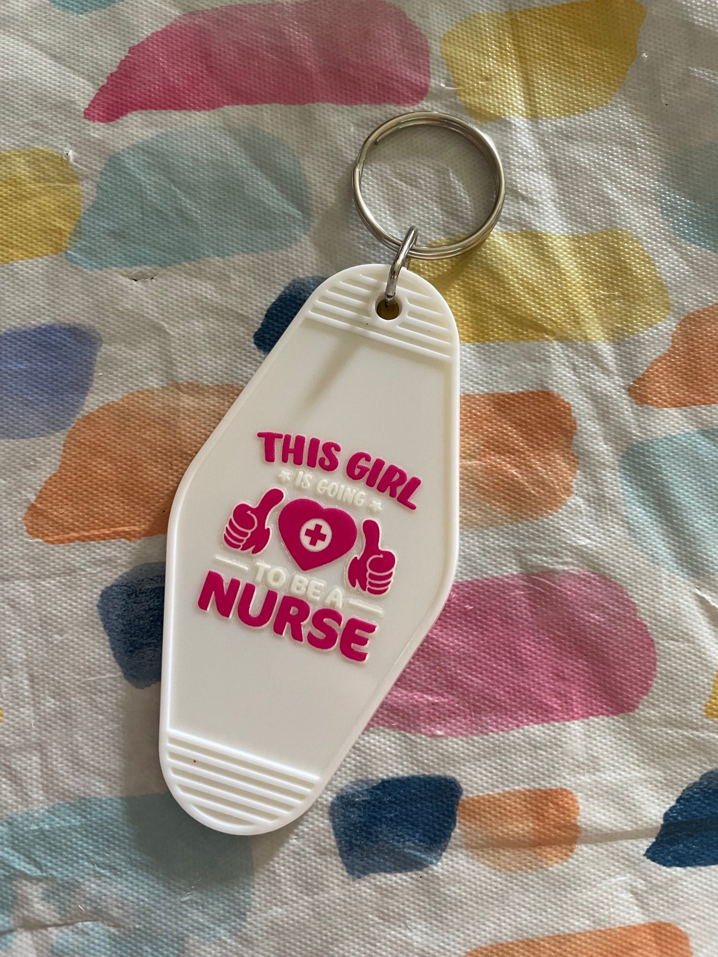 Nurse Motel Keychain