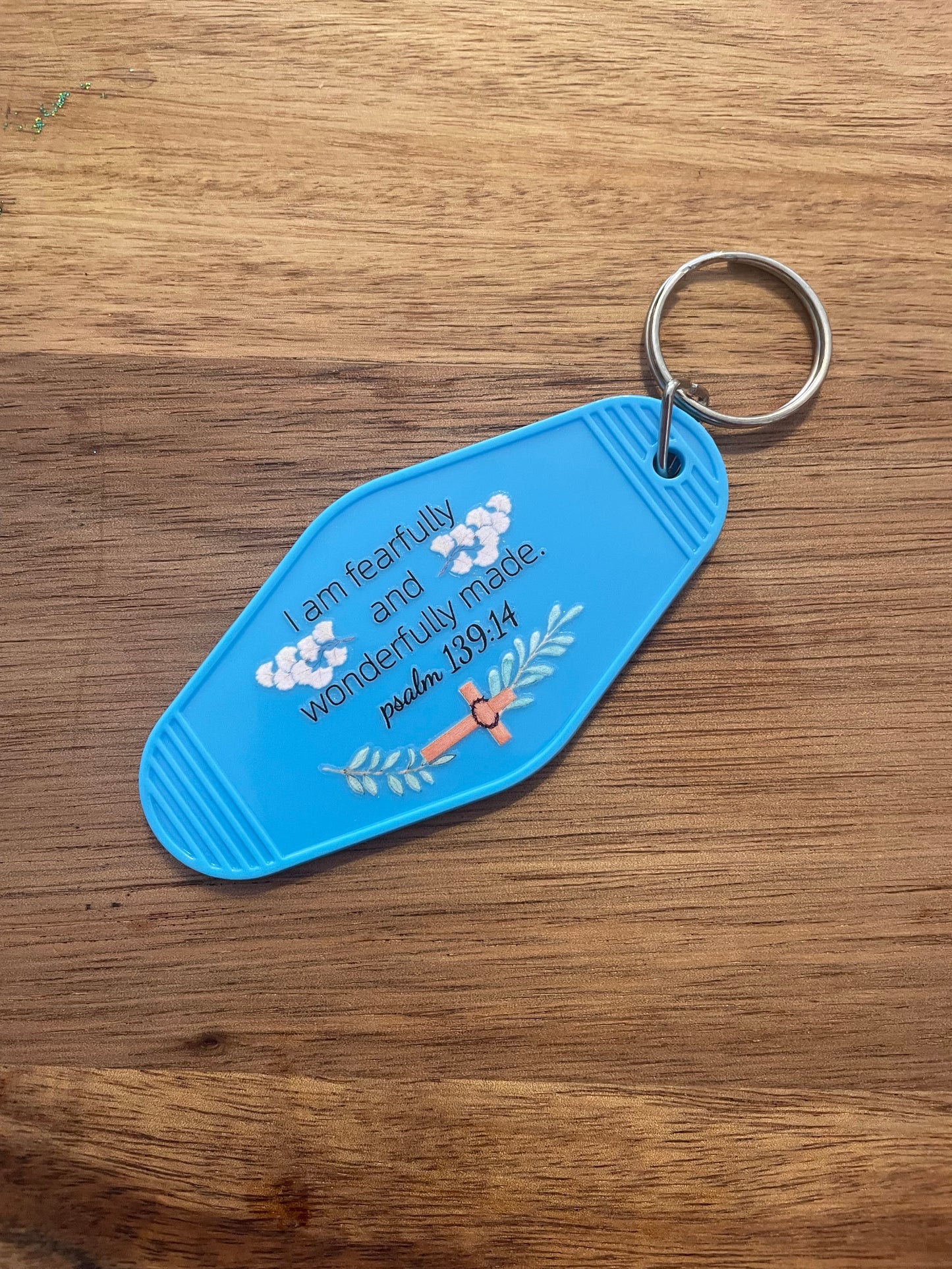 Cow Motel Keychain