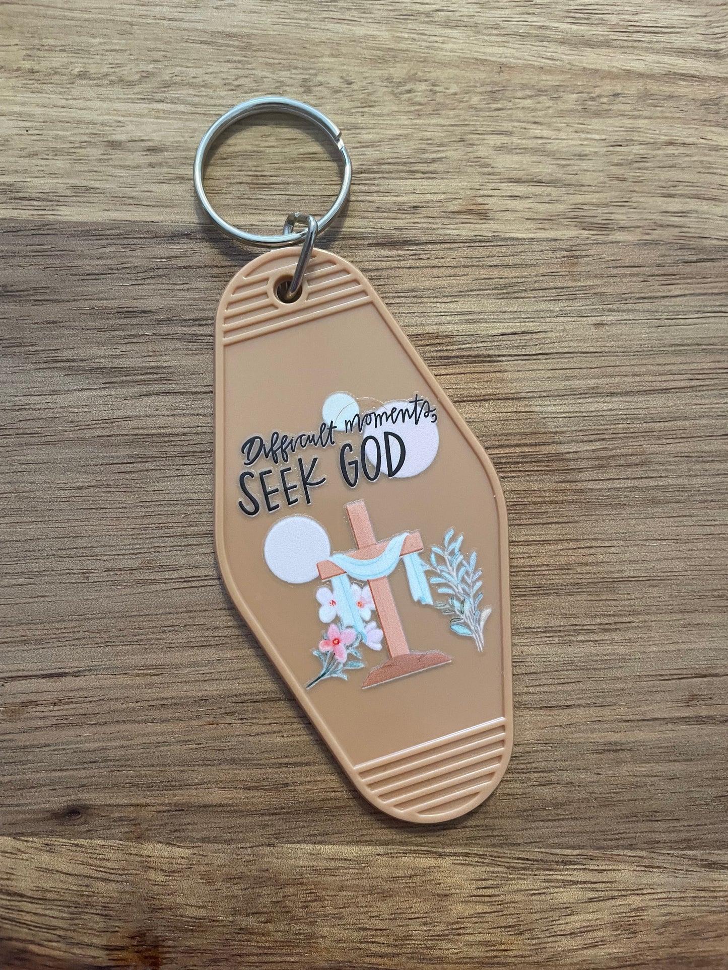 Cow Motel Keychain