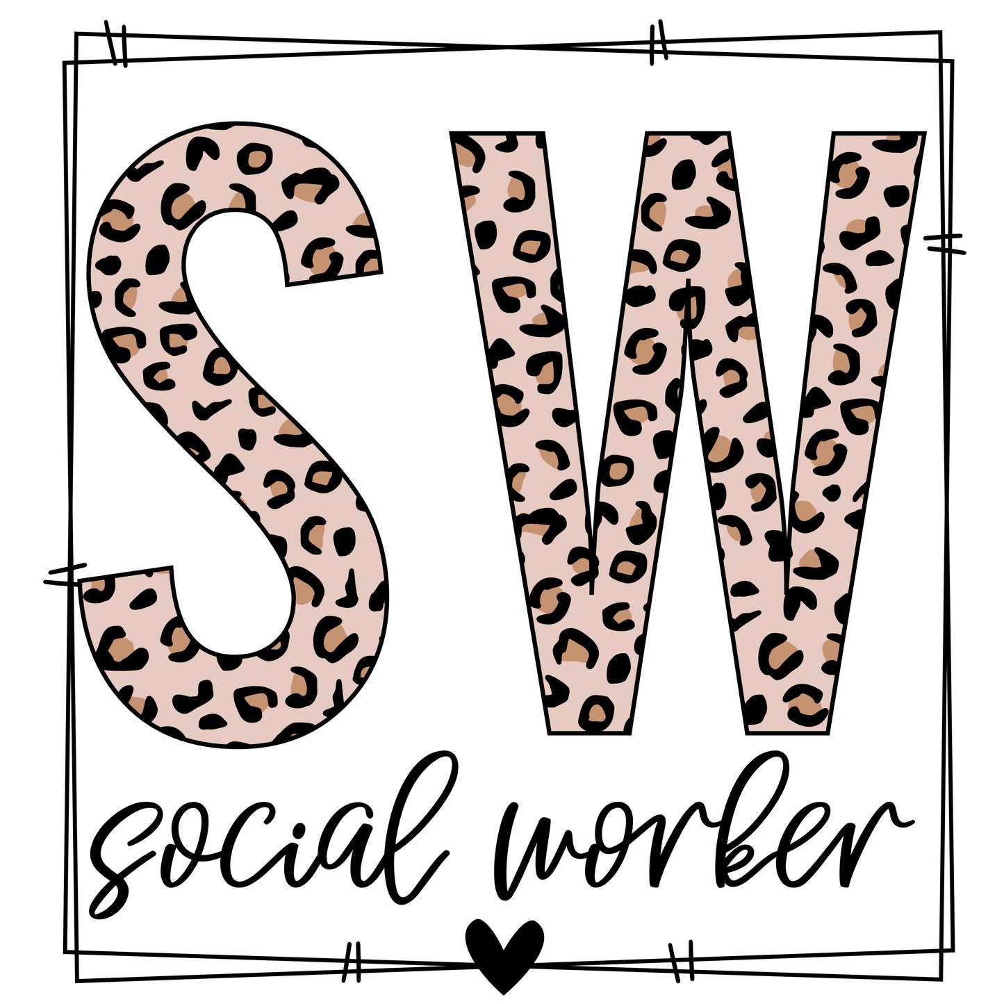 Social Worker Vinyl Stickers