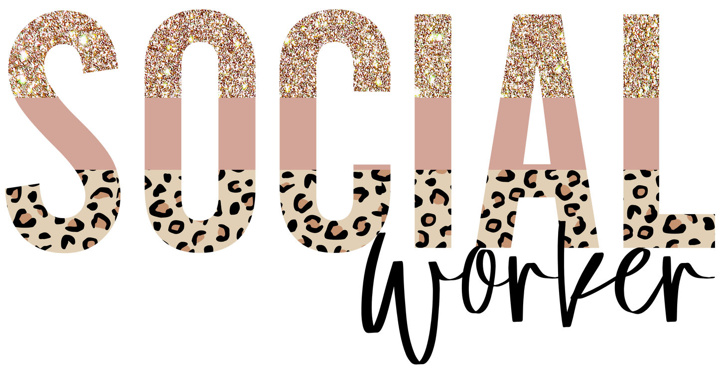Social Worker Vinyl Stickers