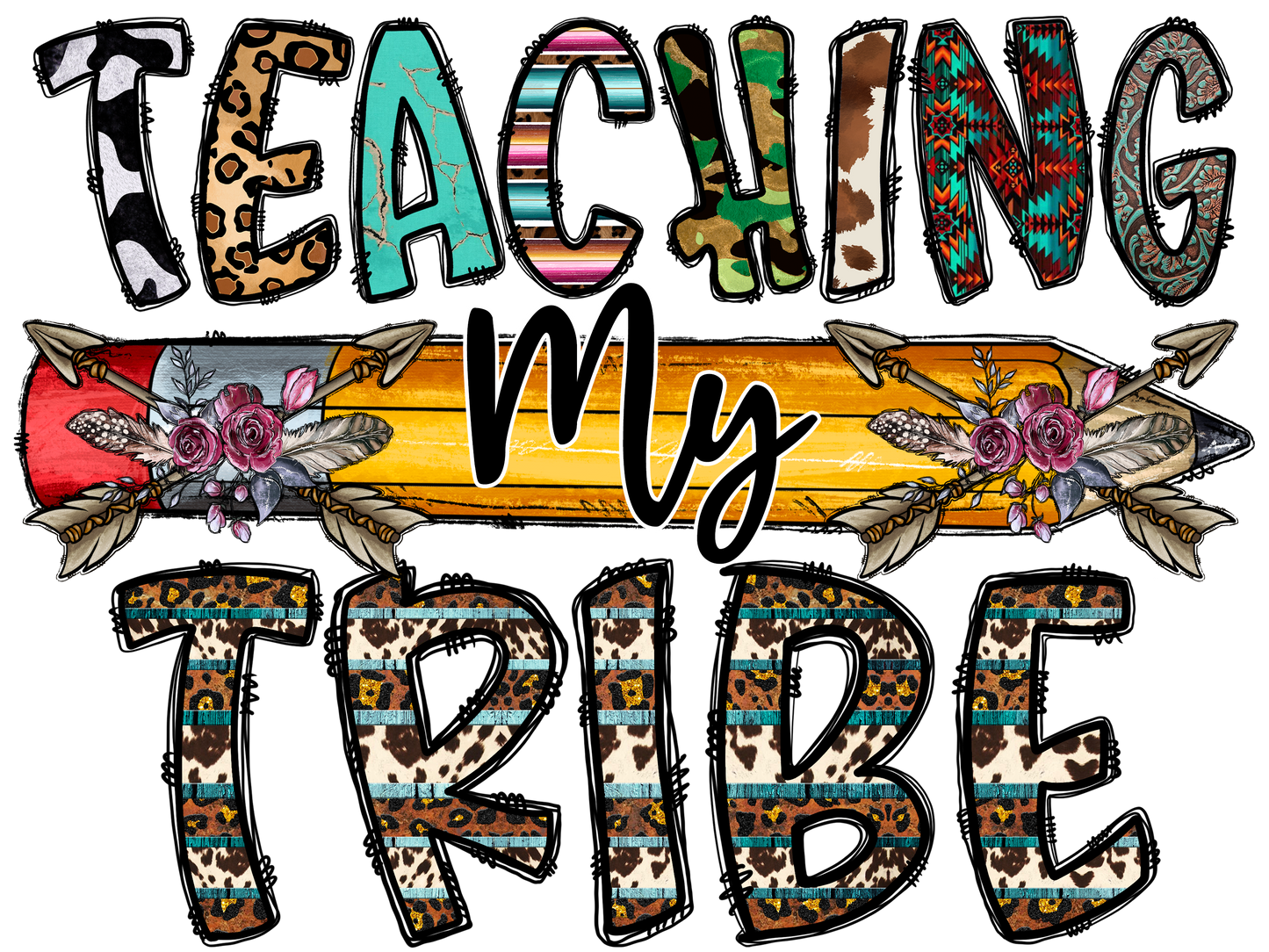 Western Teacher Vinyl Stickers