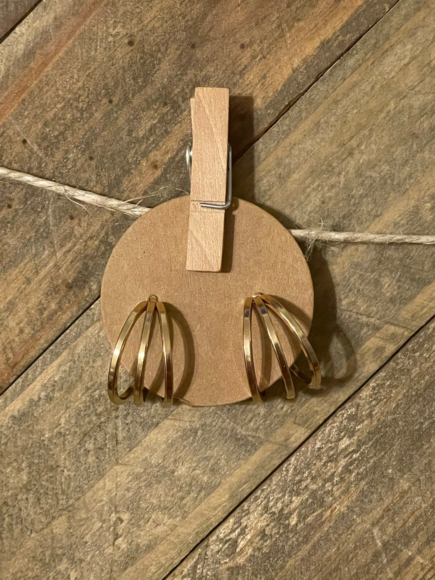 Simple Gold Hoop Earrings