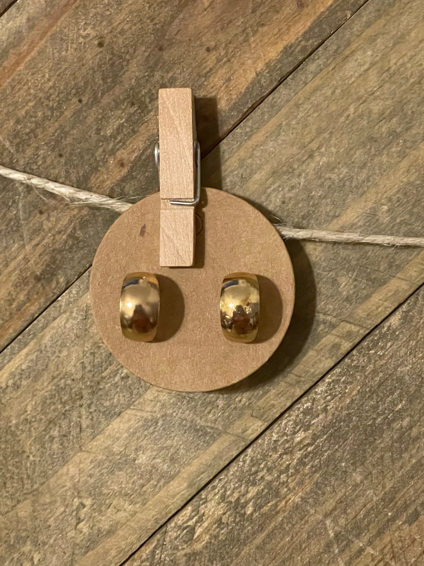 Simple Gold Hoop Earrings