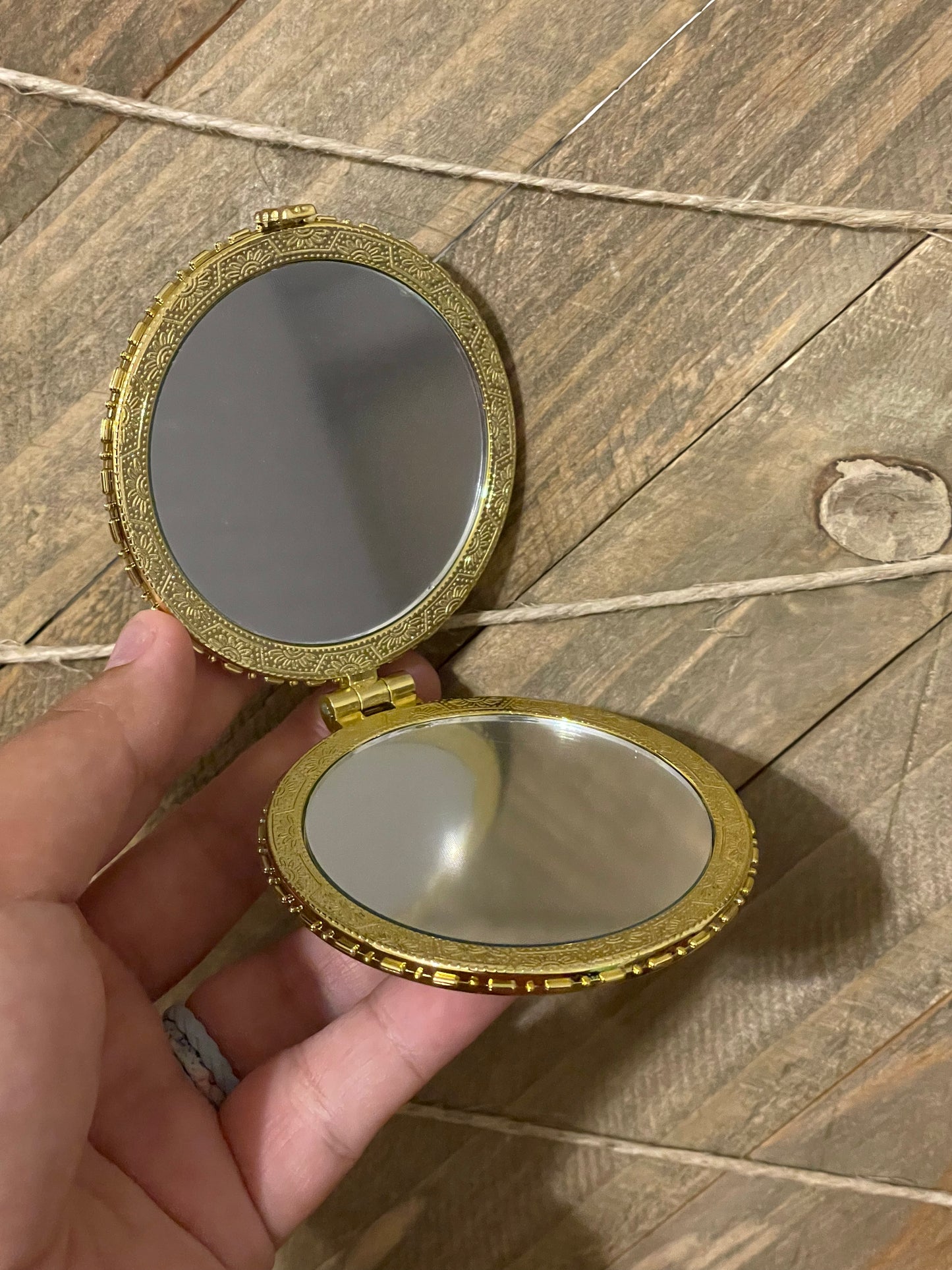 Floral Compact Mirror