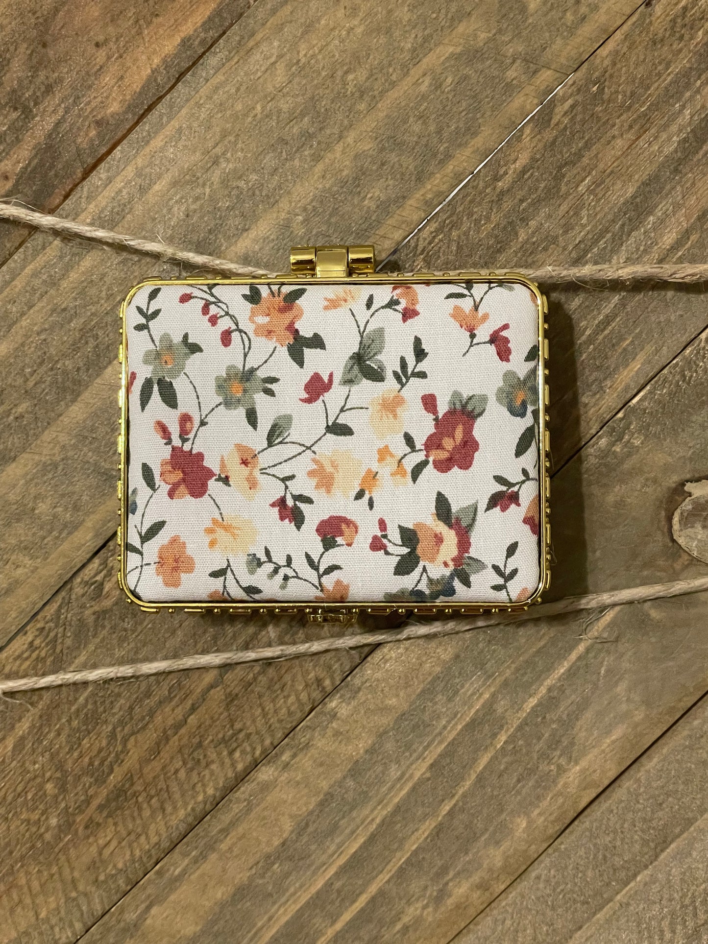 Floral Compact Mirror