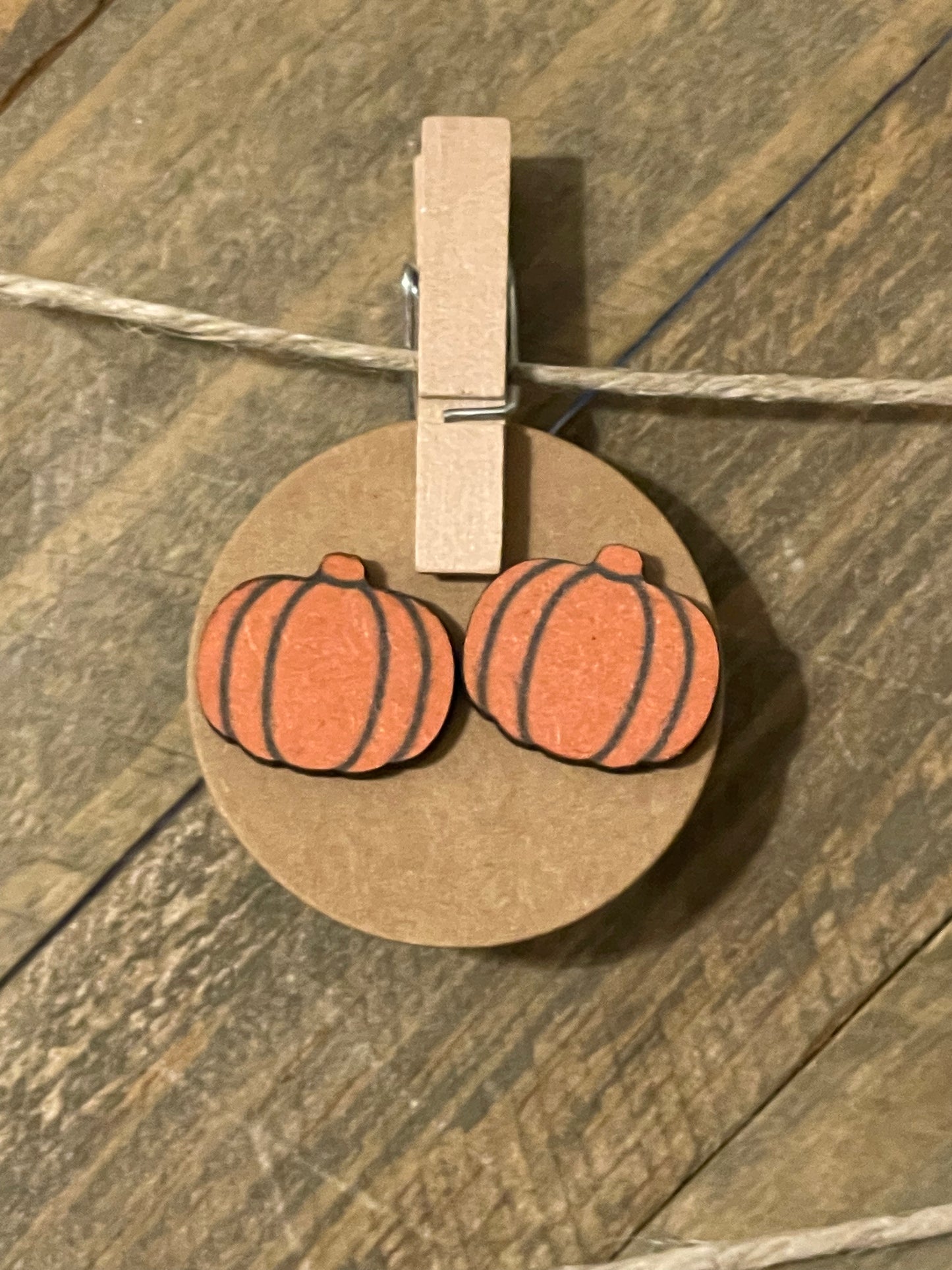 Pumpkin Spice Stud Earrings