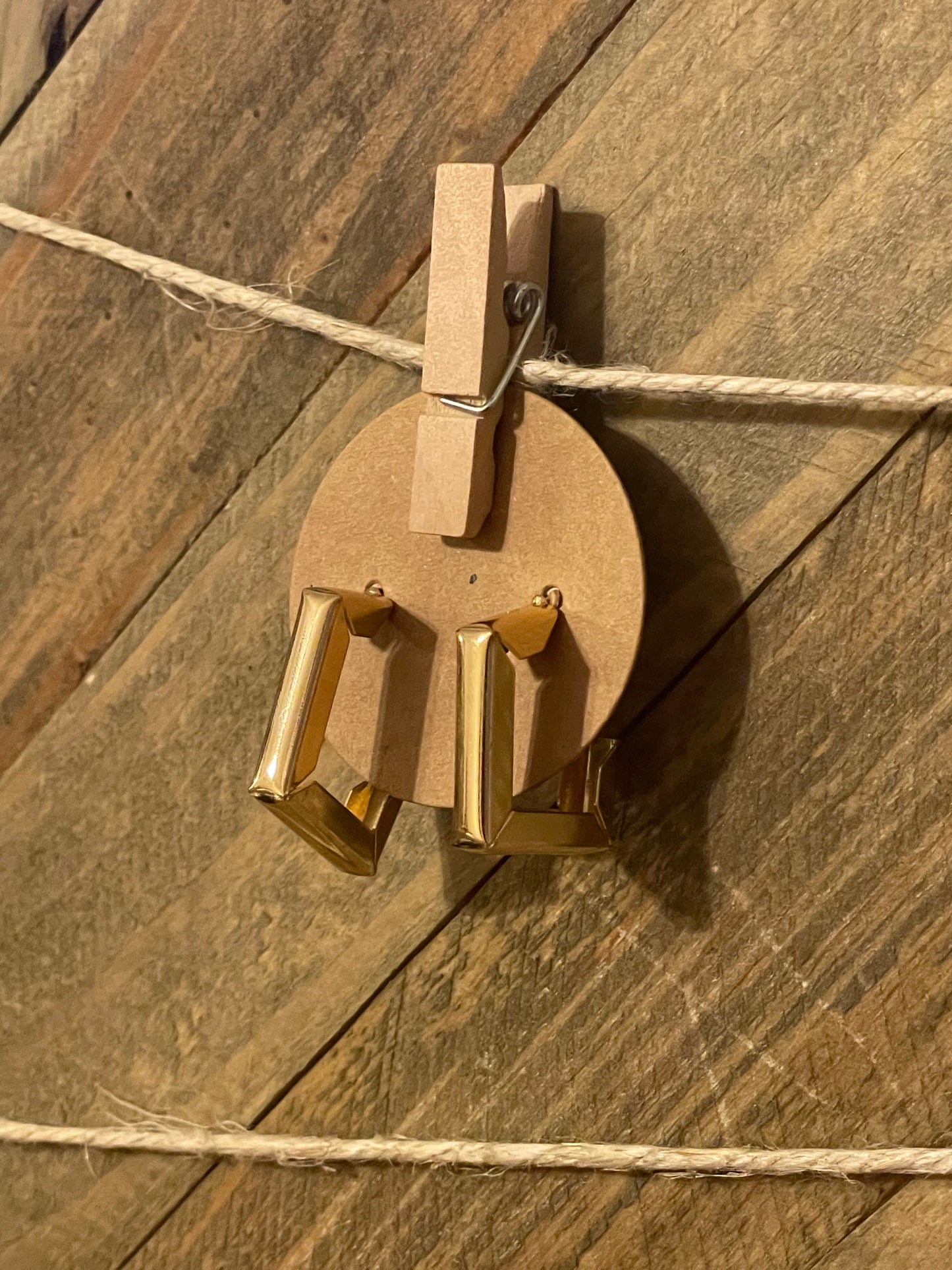 Simple Gold Hoop Earrings