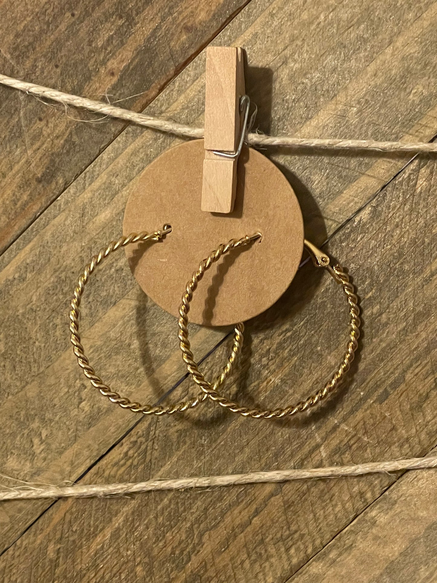 Simple Gold Hoop Earrings