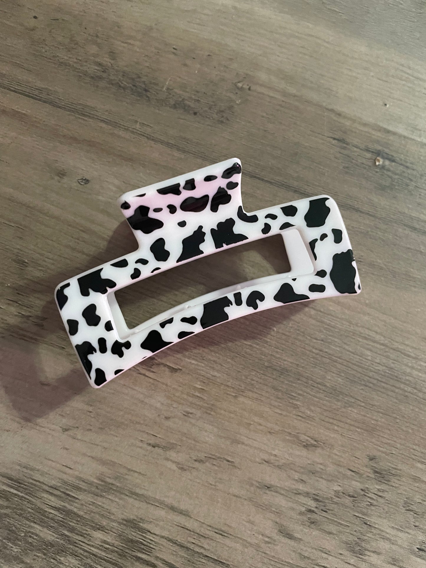 Cow Print Hair Clip