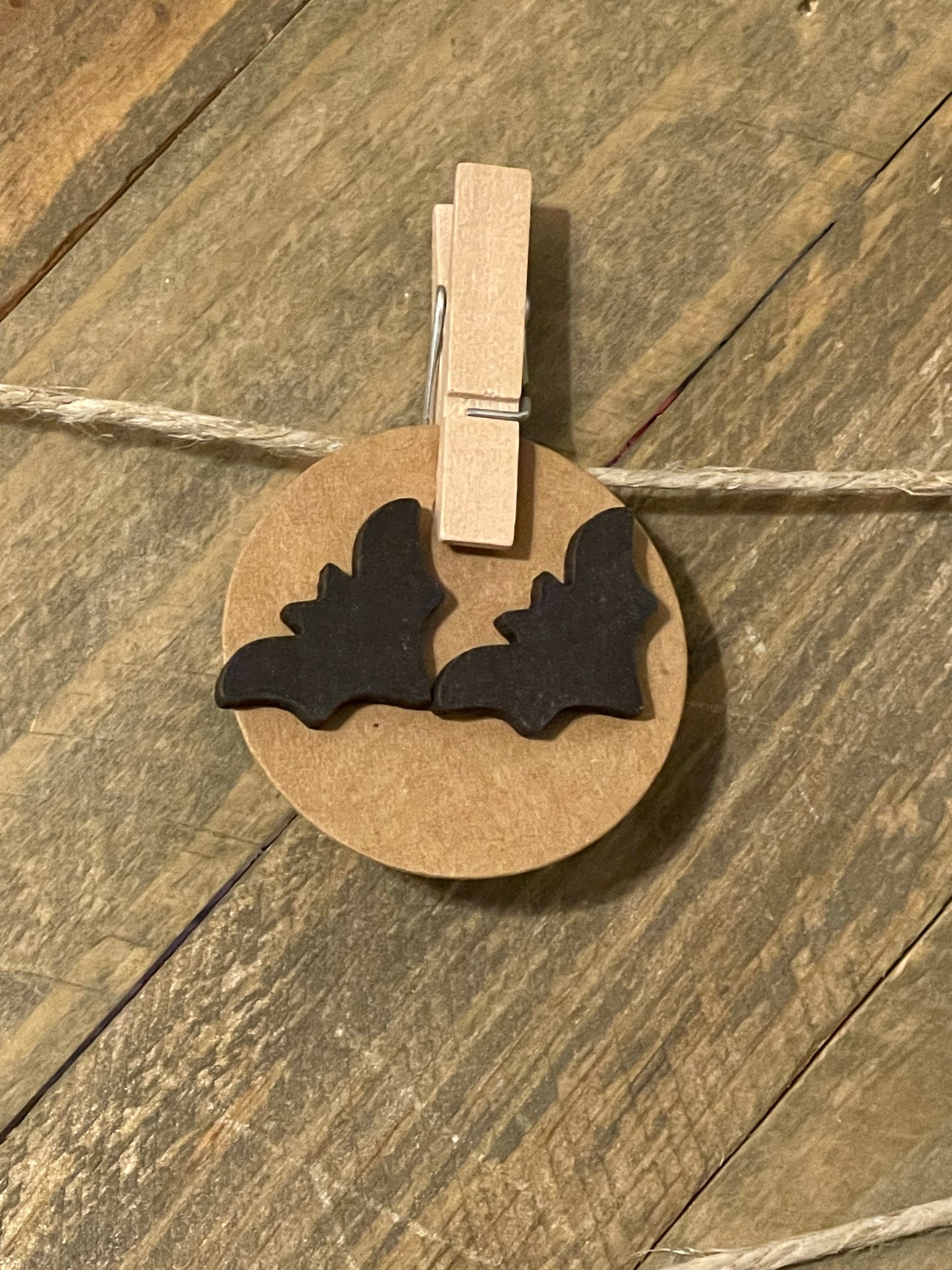 Vintage Batty Stud Earrings