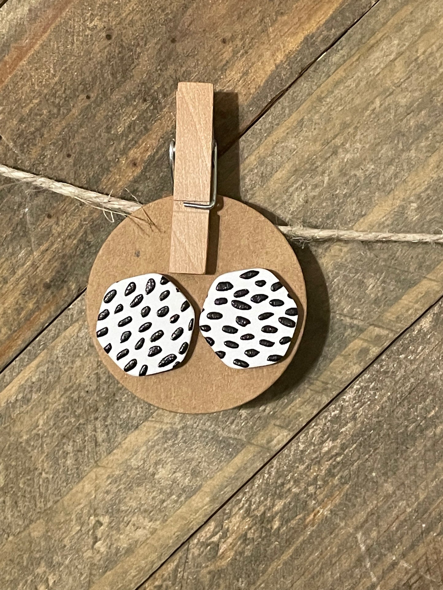 Animal Print Stud Earrings