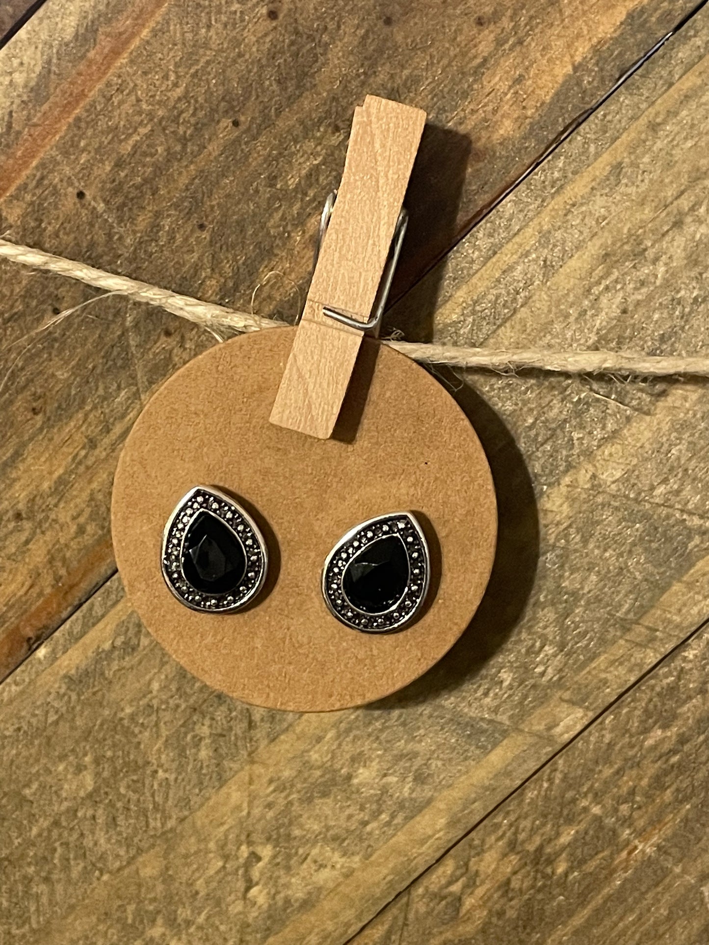 Bohemian Crystal Stud Earrings