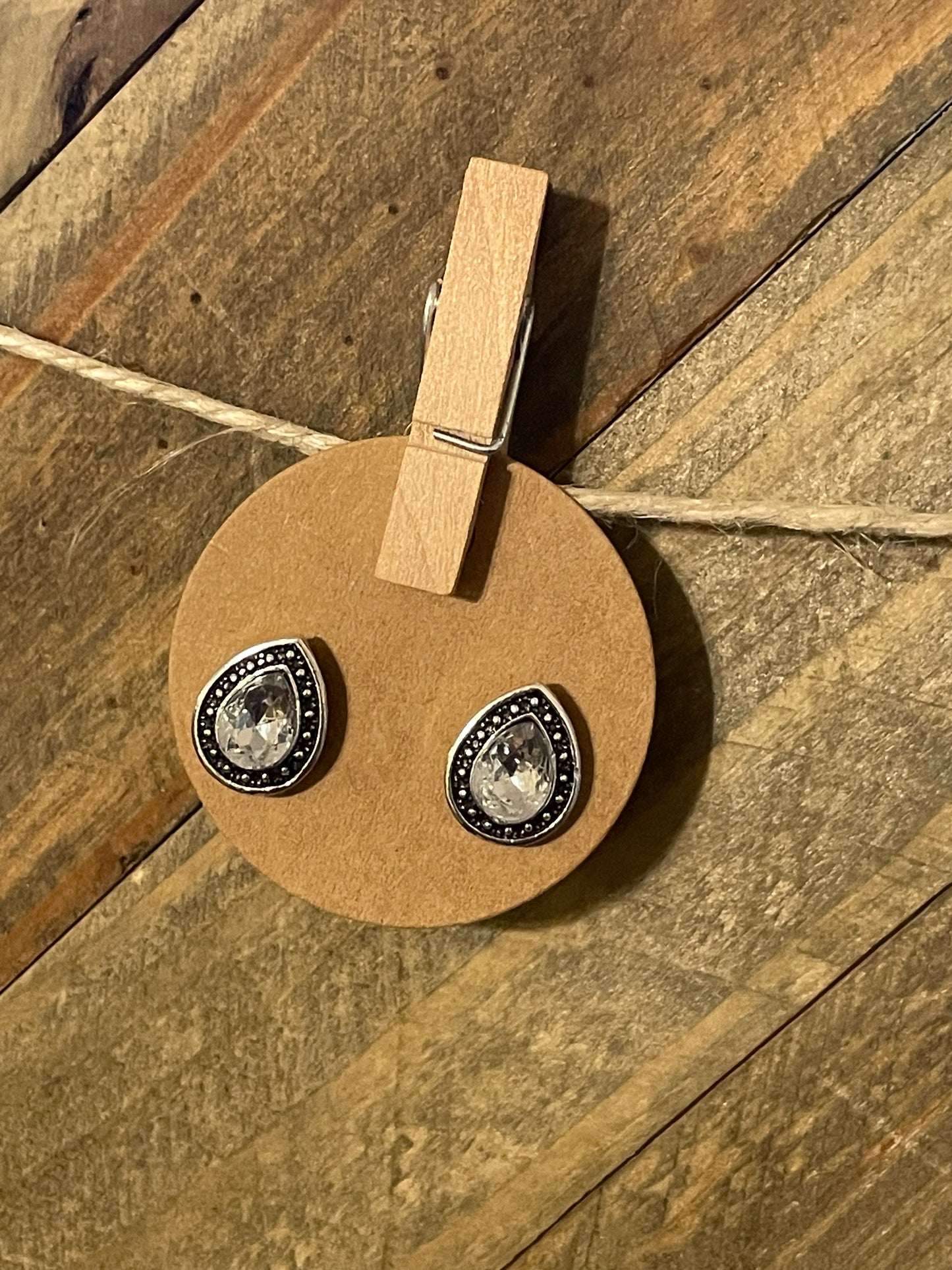 Bohemian Crystal Stud Earrings