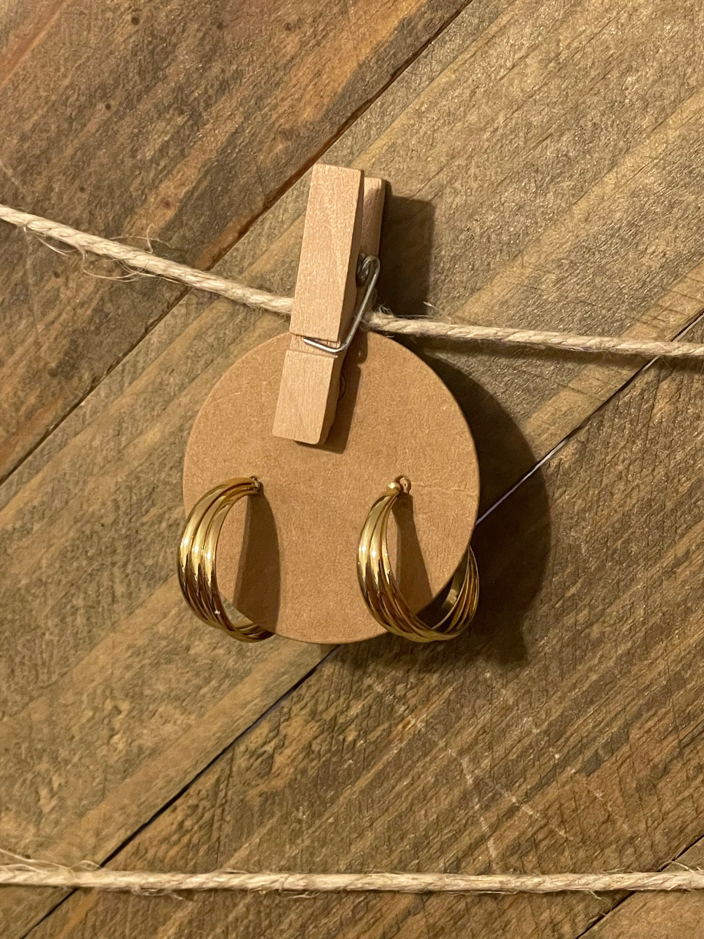 Simple Gold Hoop Earrings