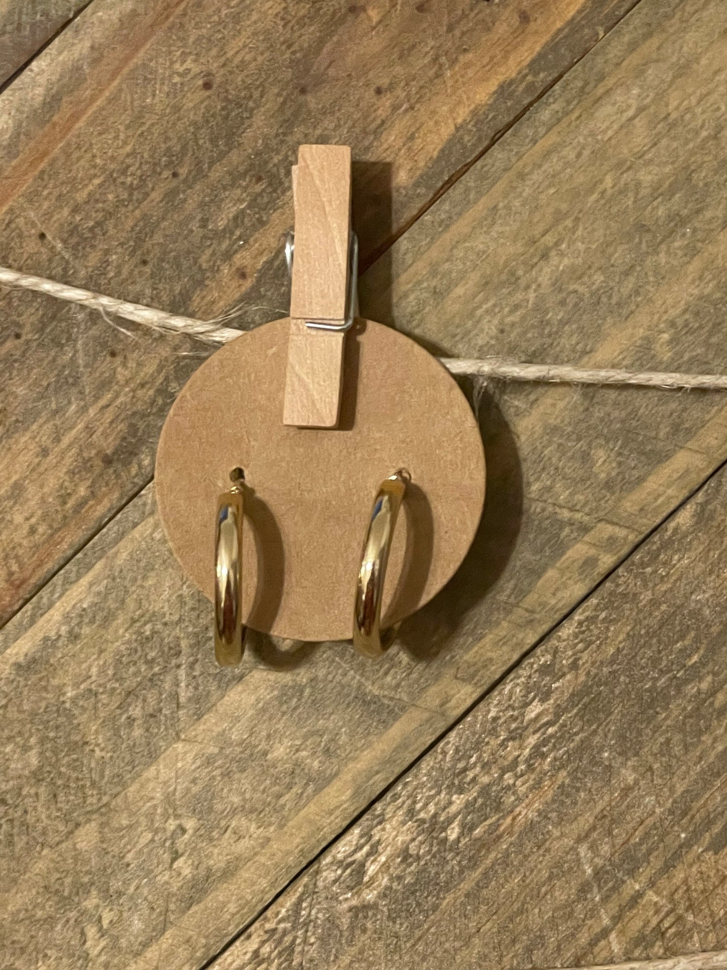 Simple Gold Hoop Earrings