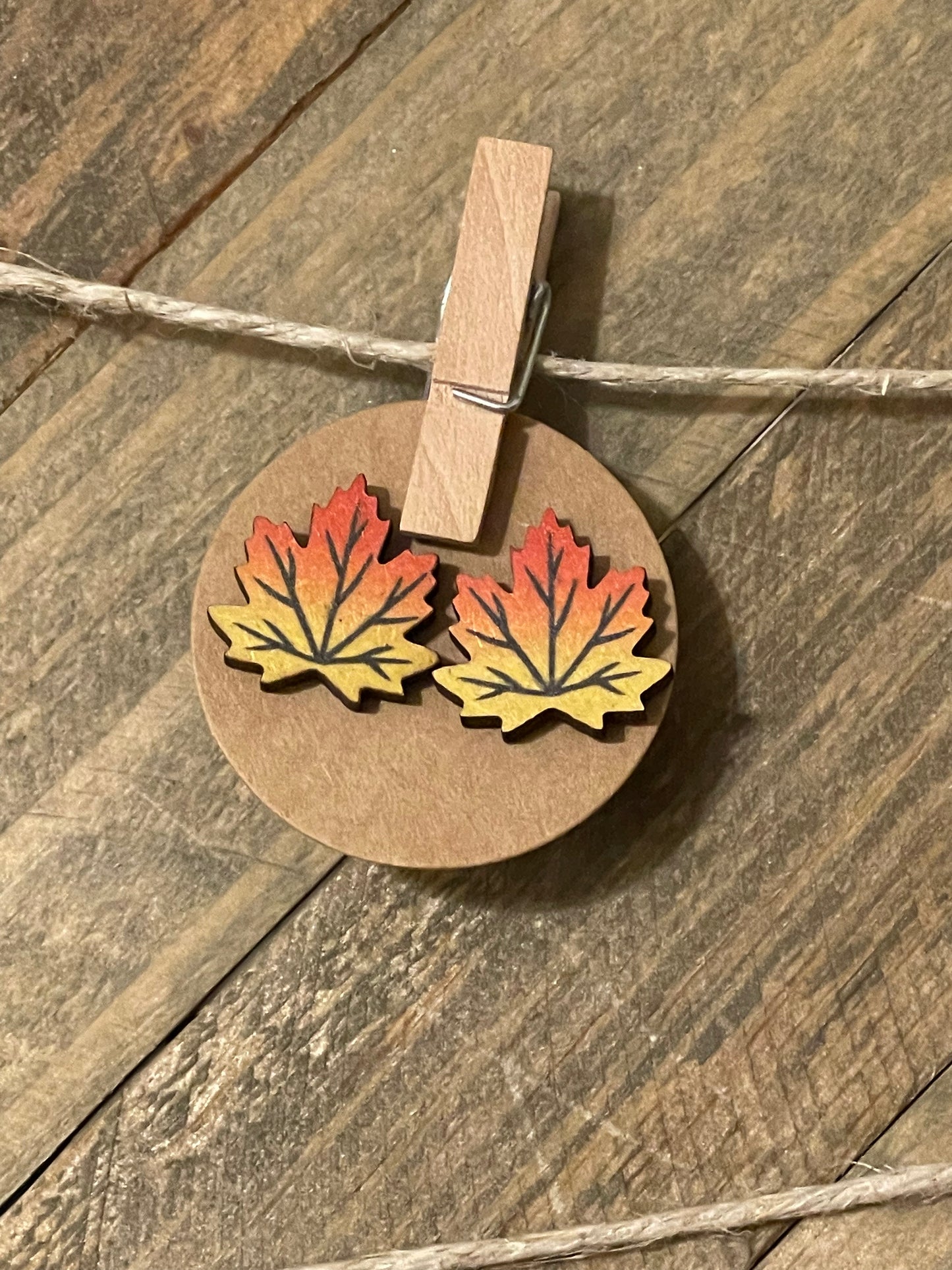 Pumpkin Spice Stud Earrings