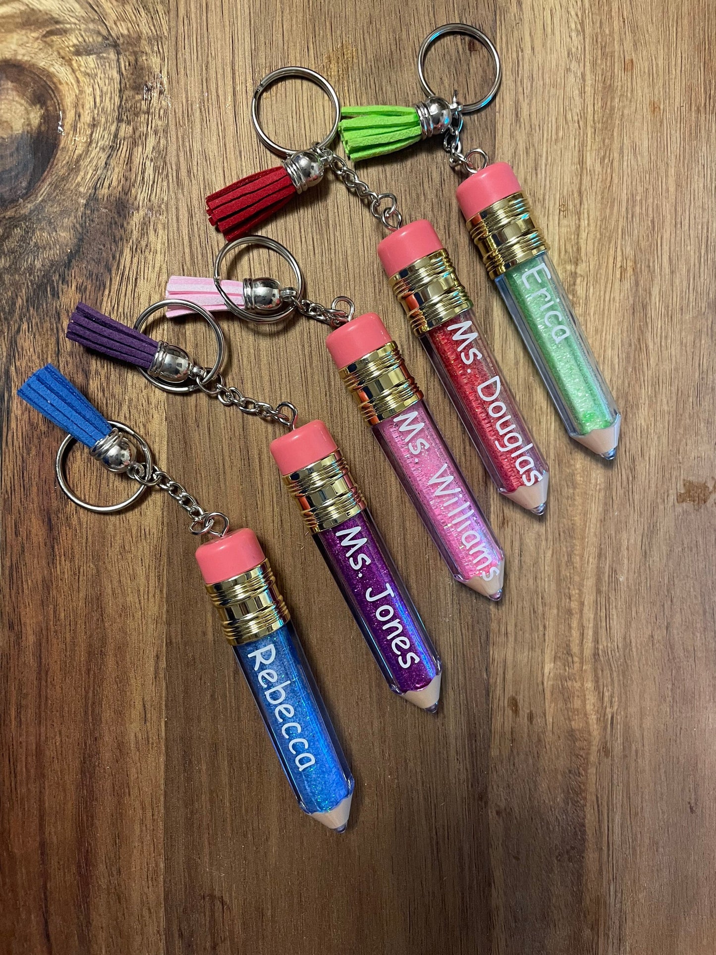 Customizable 3D Pencil Keychain