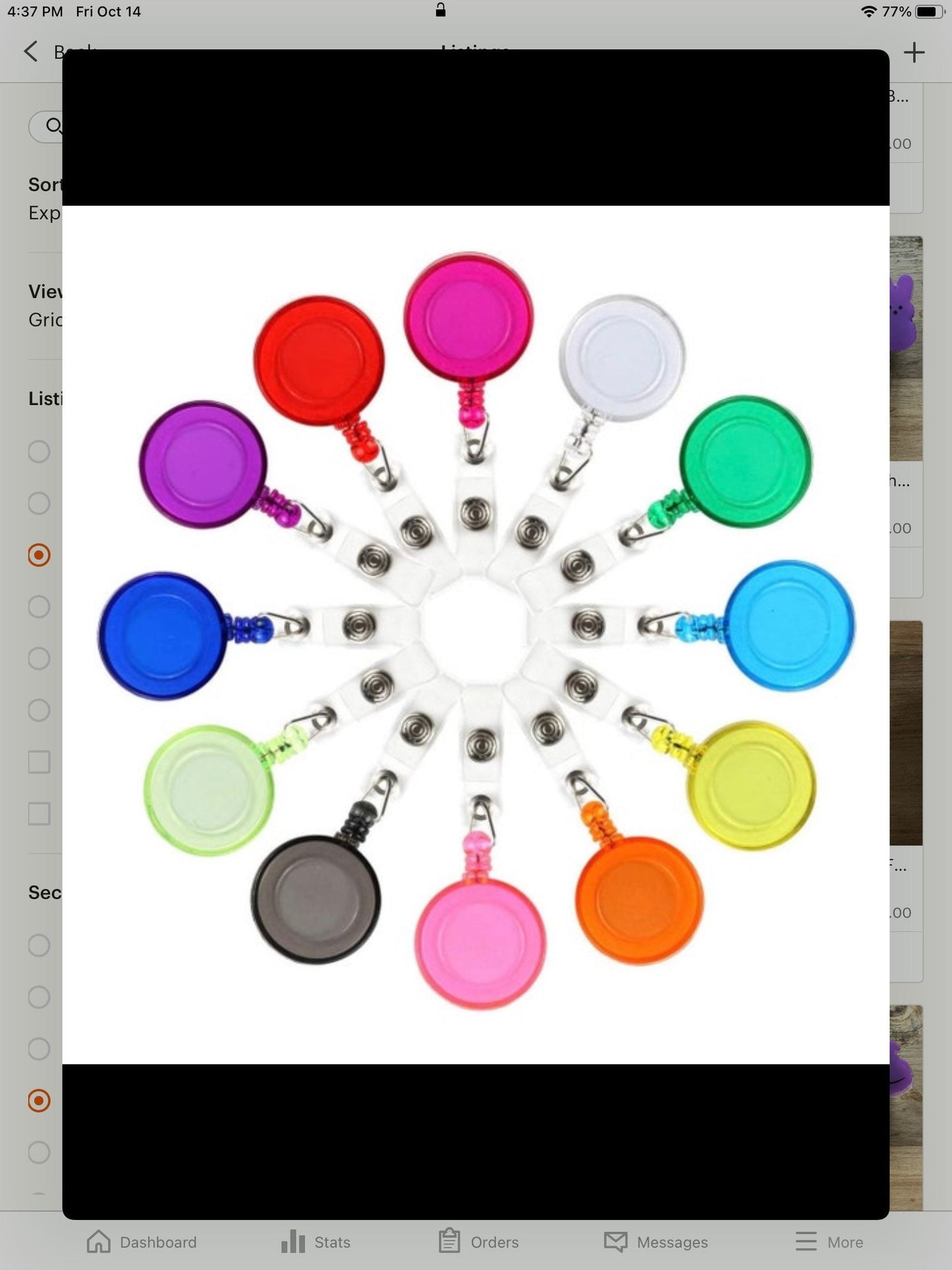 Easter Bunny Truck Rear Badge Reel