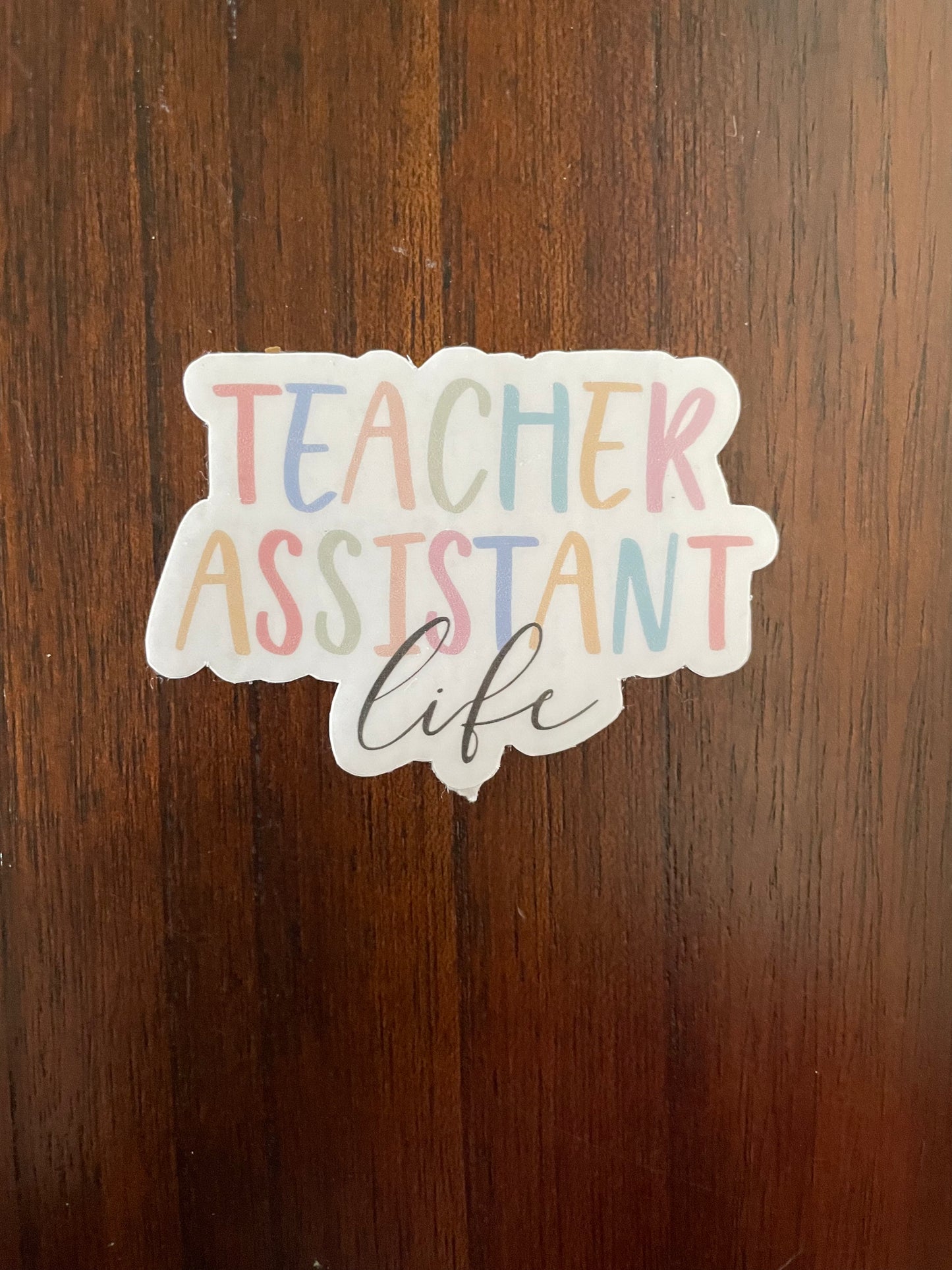 Teacher Assistant Vinyl Stickers