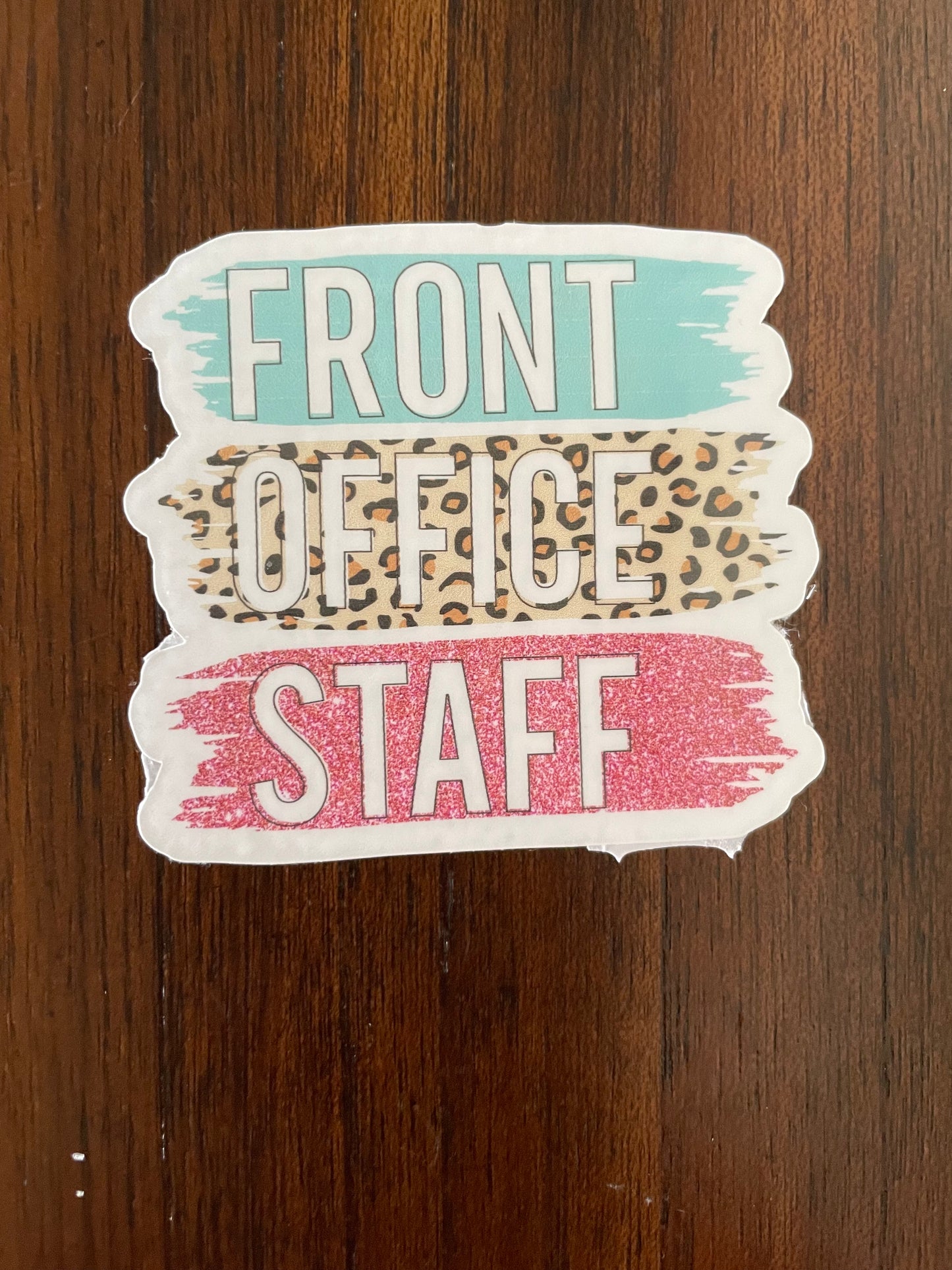 School Front Office Staff Vinyl Stickers