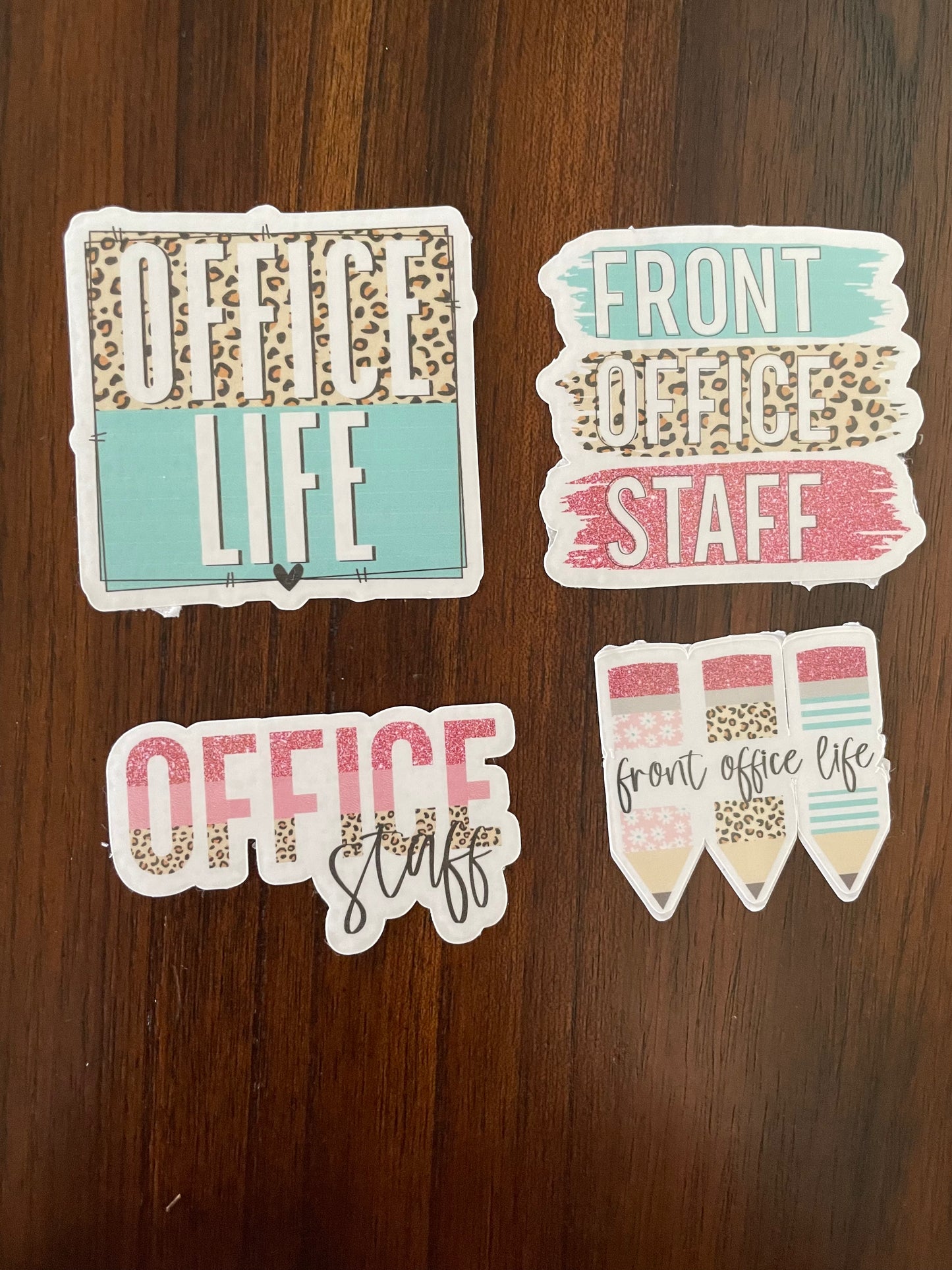 School Front Office Staff Vinyl Stickers