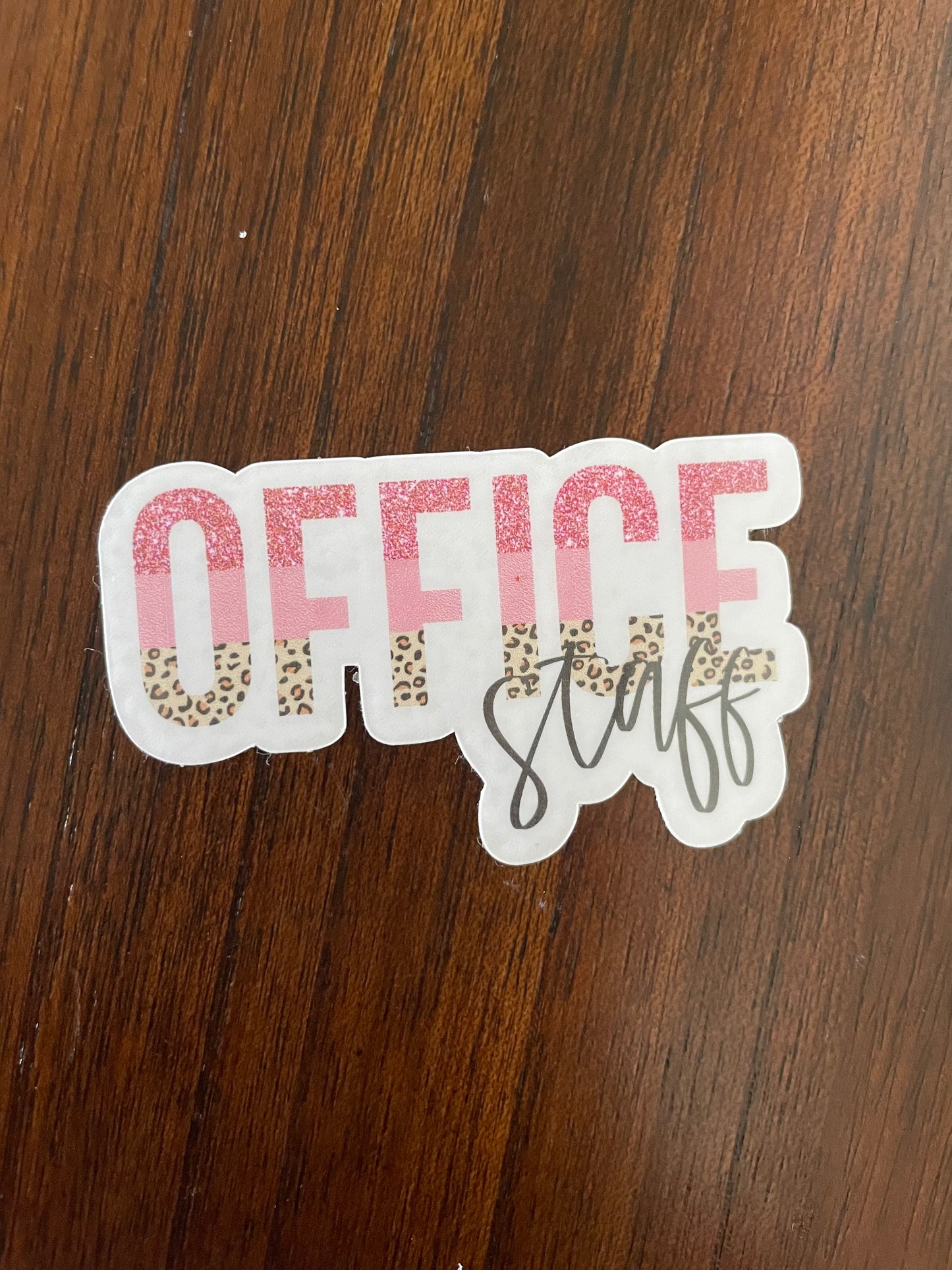 School Front Office Staff Vinyl Stickers