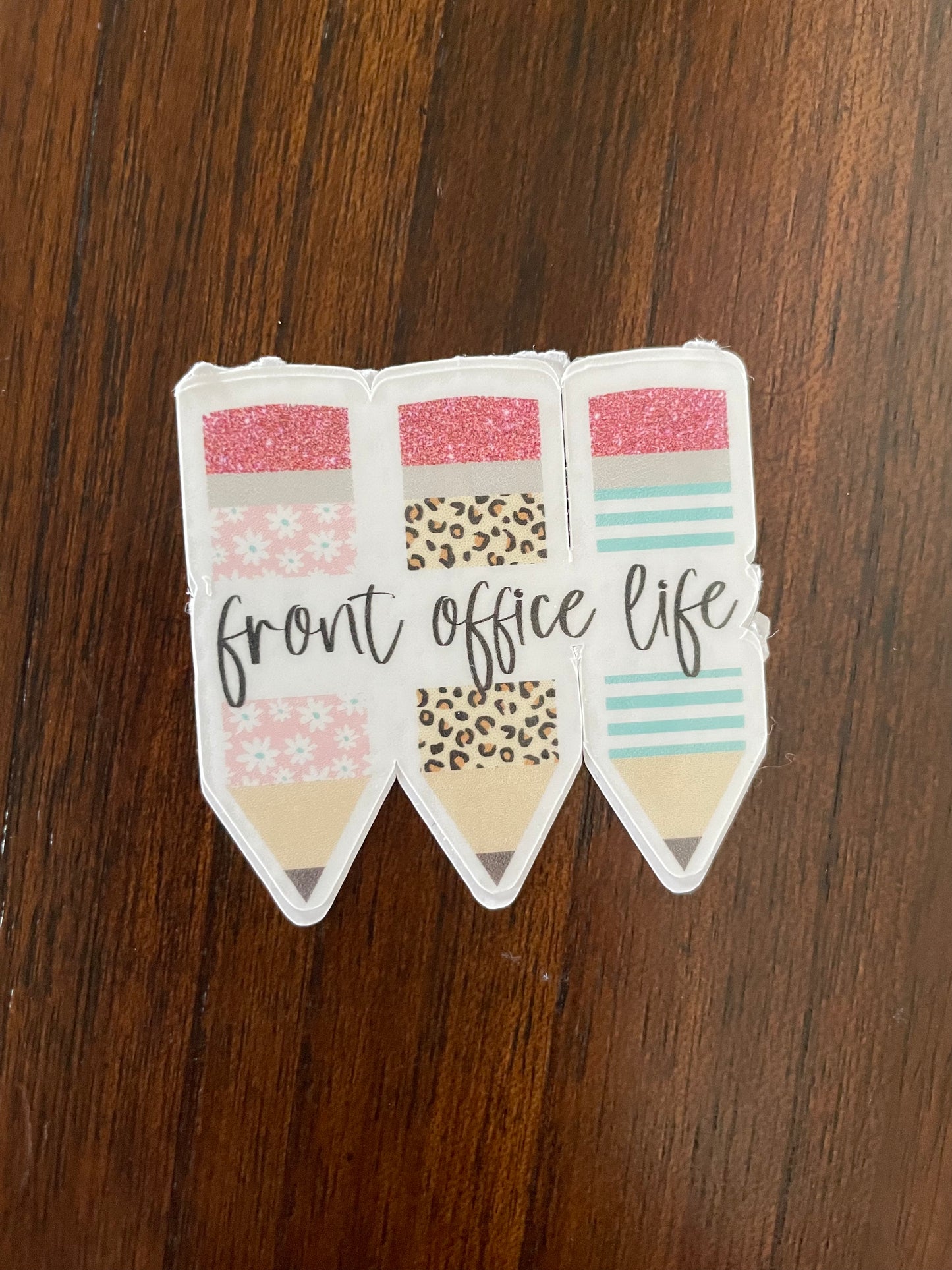 School Front Office Staff Vinyl Stickers