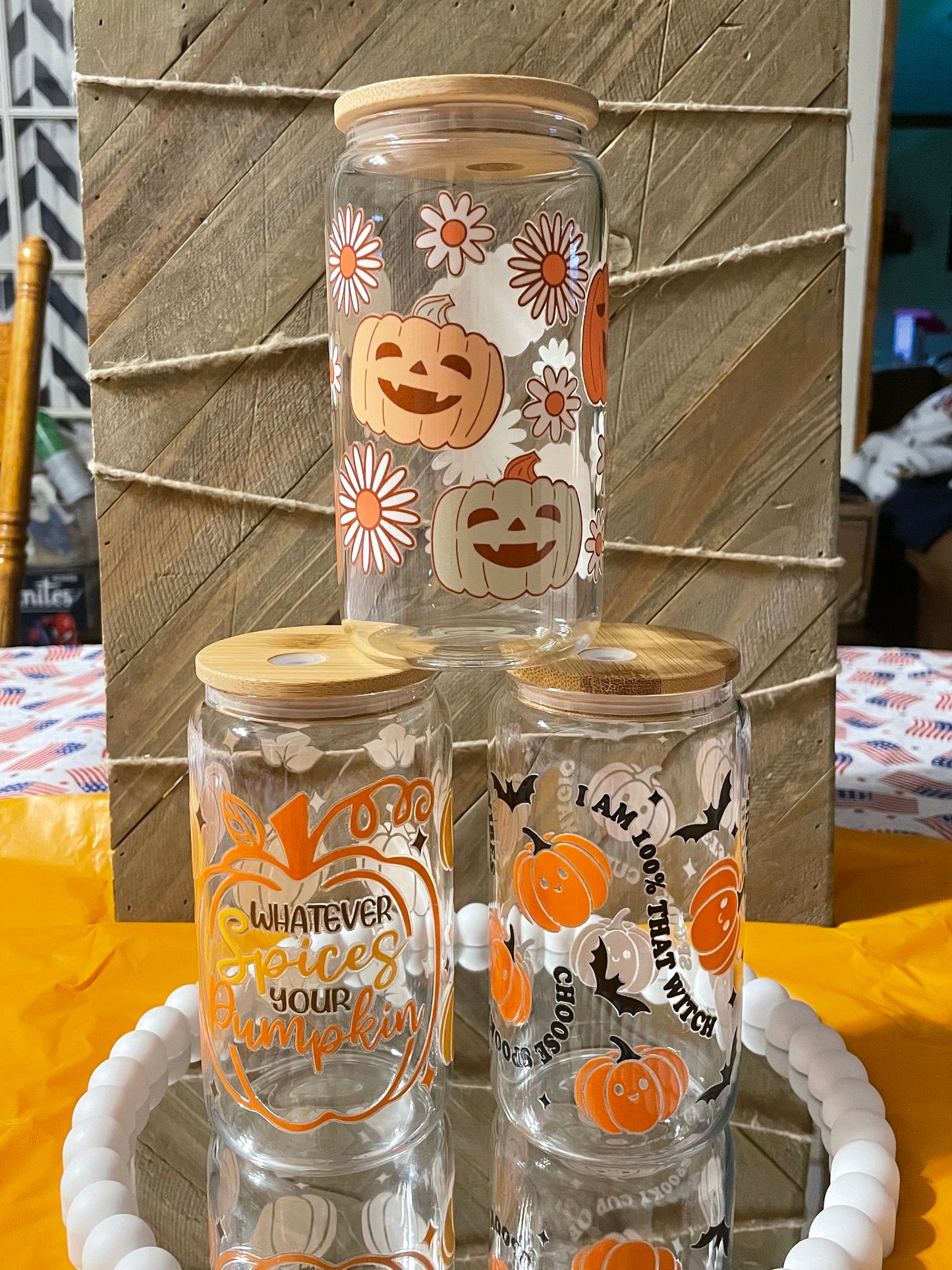 16 oz Glass Can Cup