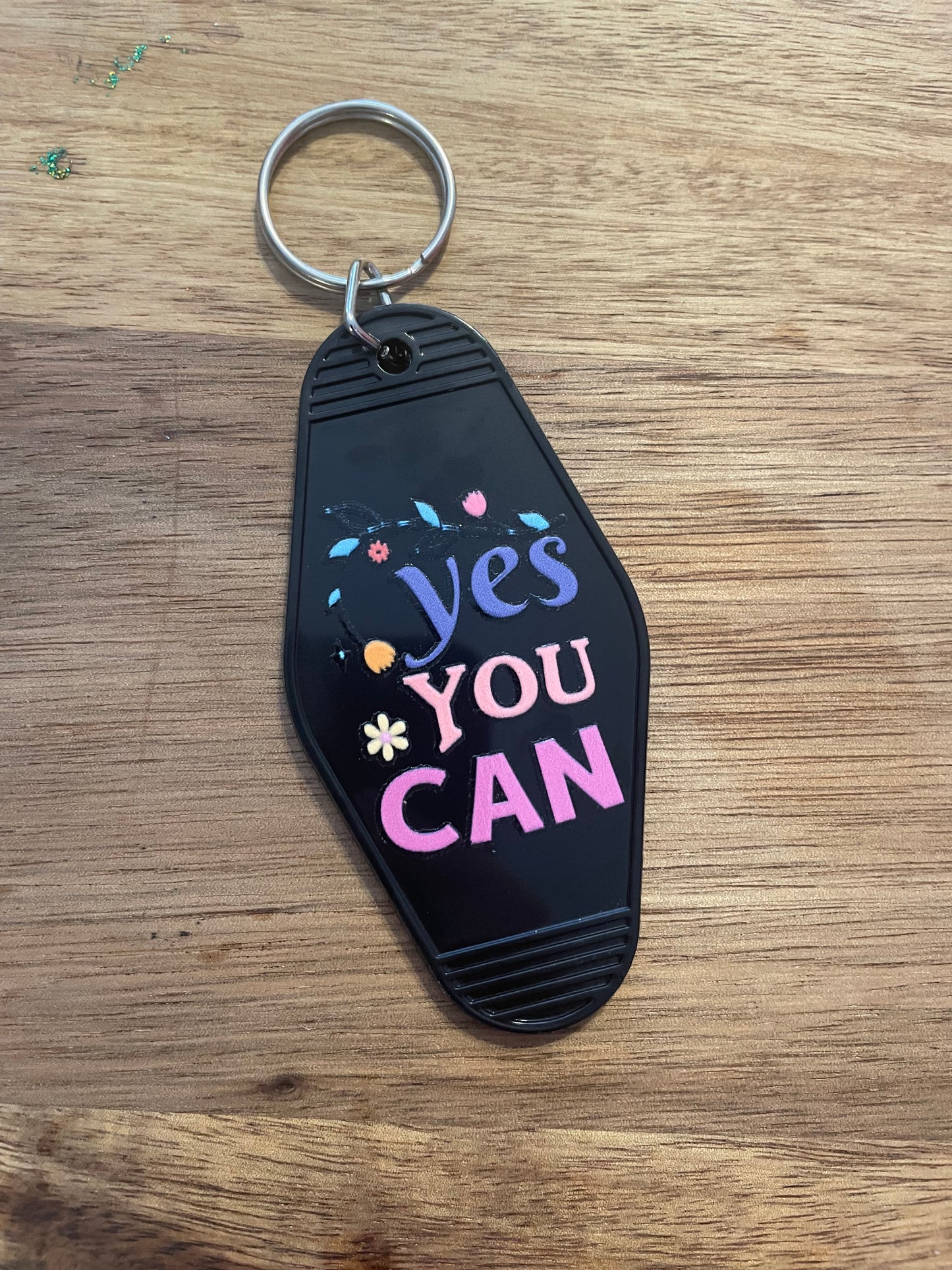 Affirmations Motel Keychain