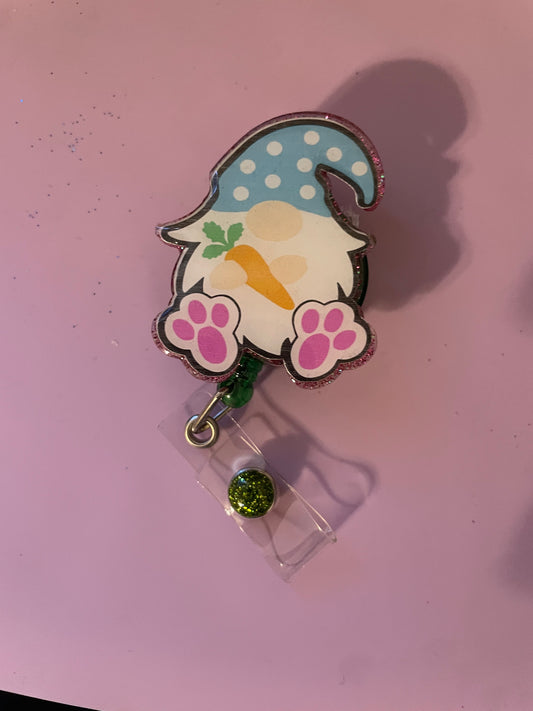Easter Bunny Gnome Badge Reel