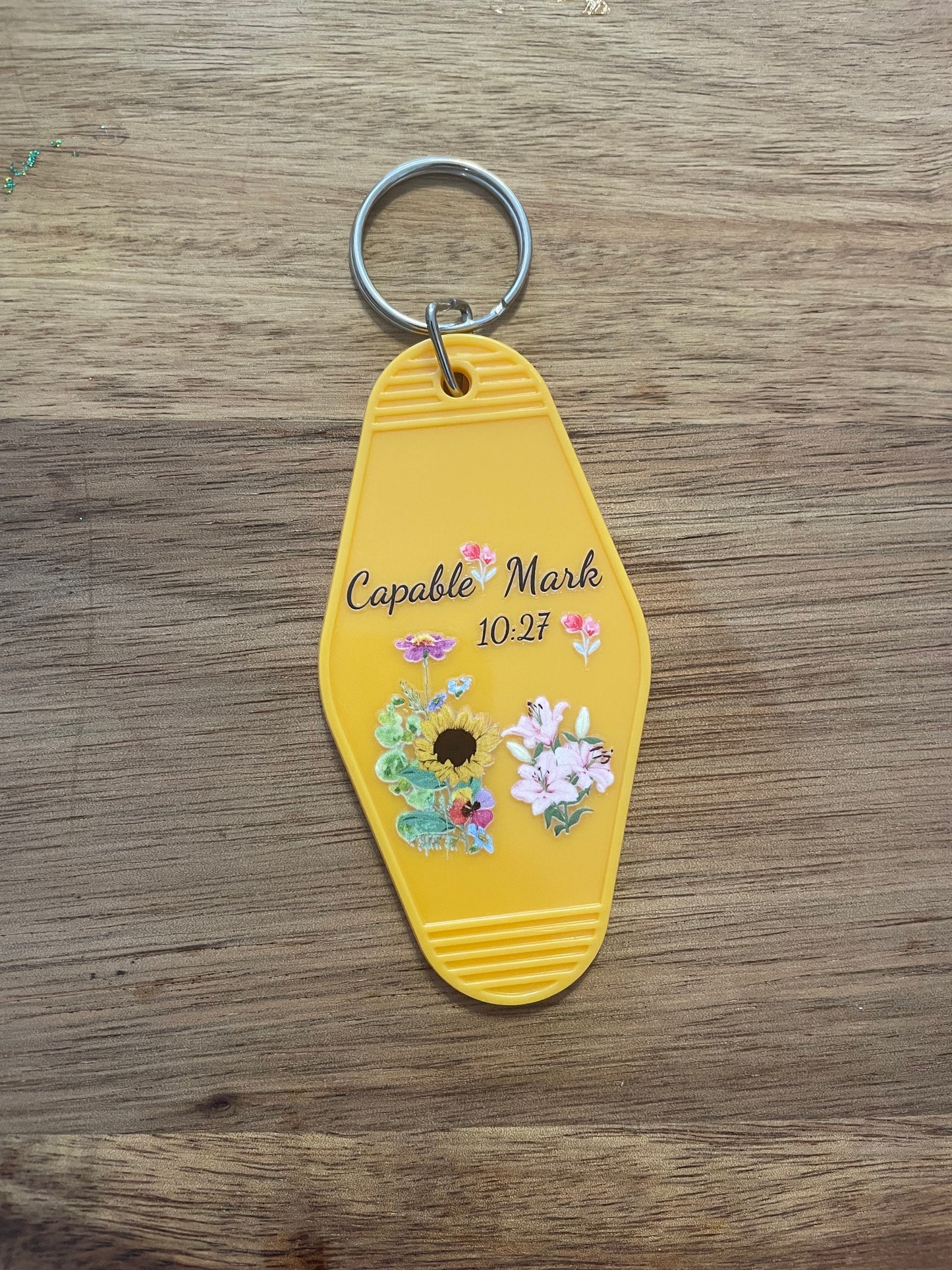 Cow Motel Keychain
