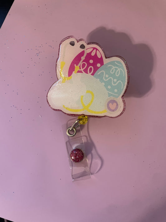Bunny Stethoscope Badge Reel