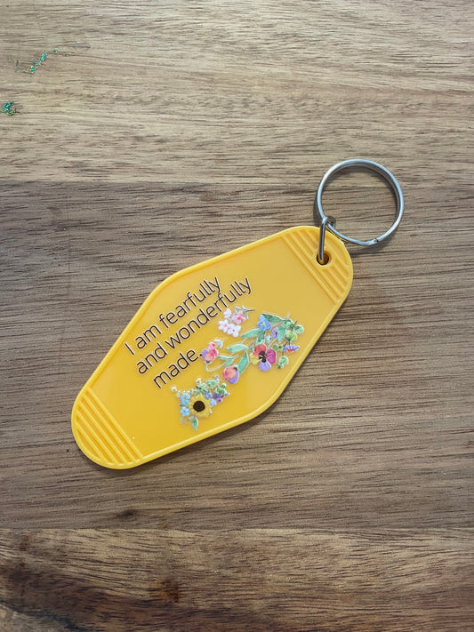Cow Motel Keychain