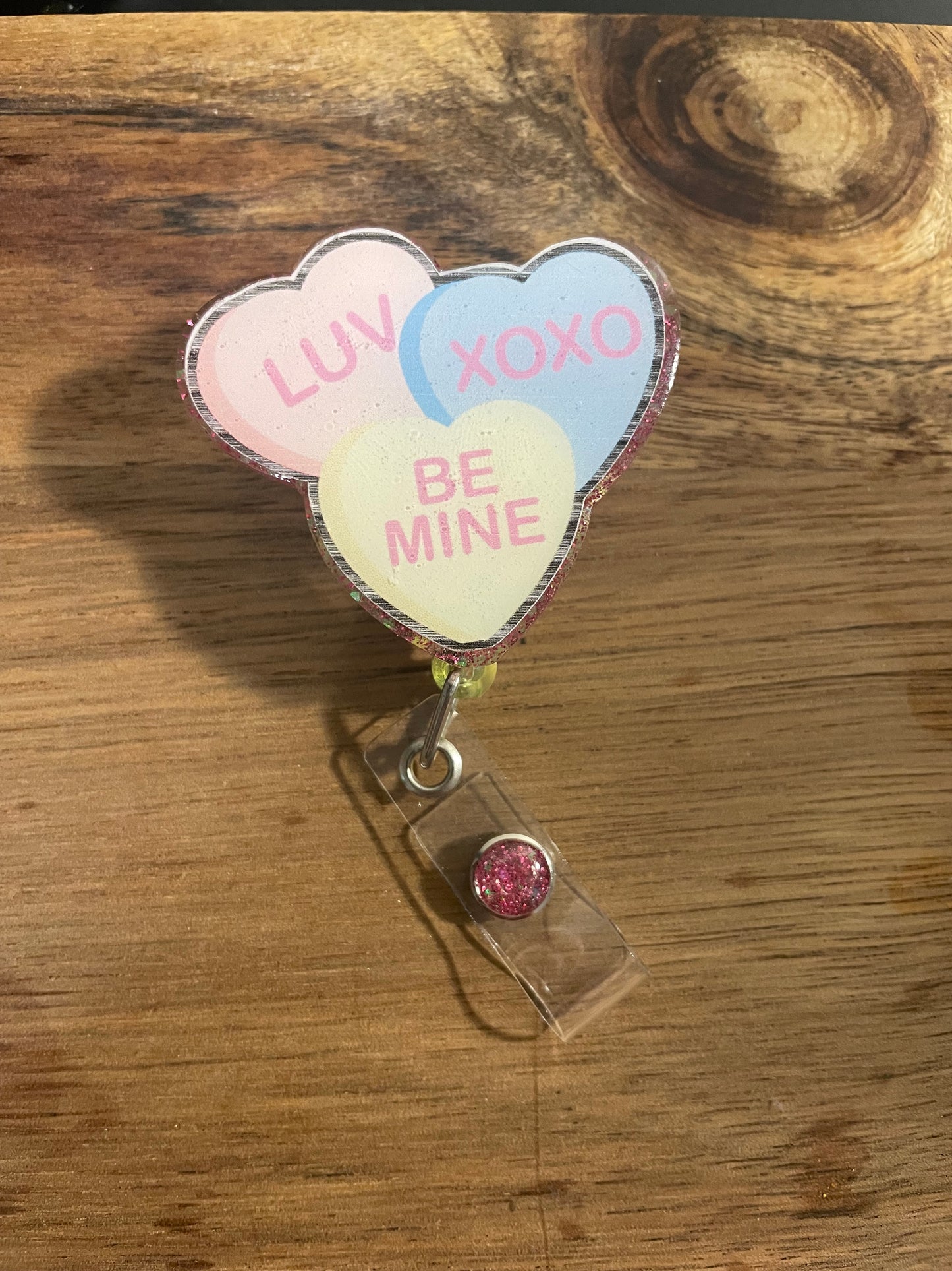 Valentine Heart Candy Badge Reel