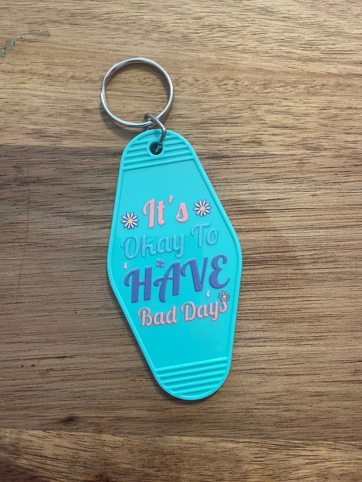 Affirmations Motel Keychain