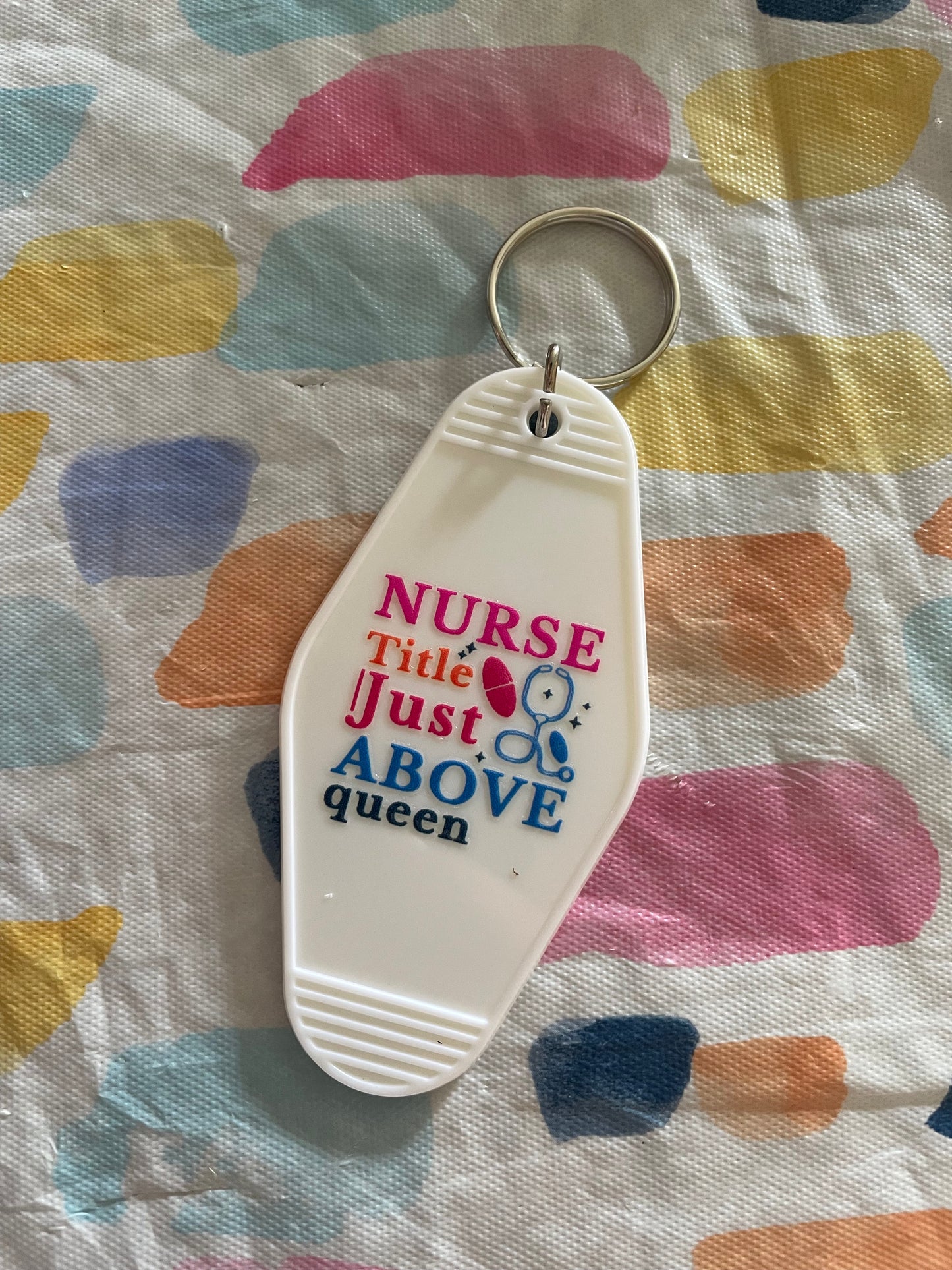 Nurse Motel Keychain