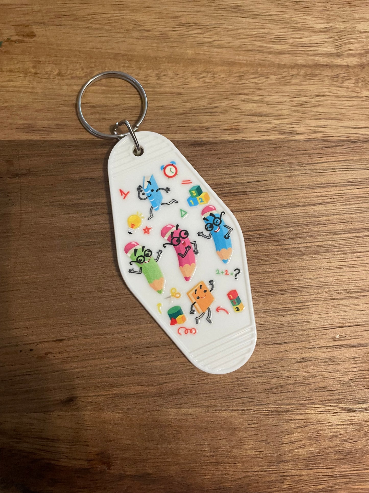 Teacher Motel Keychain