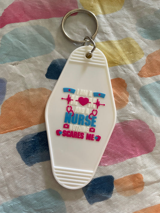 Nurse Motel Keychain