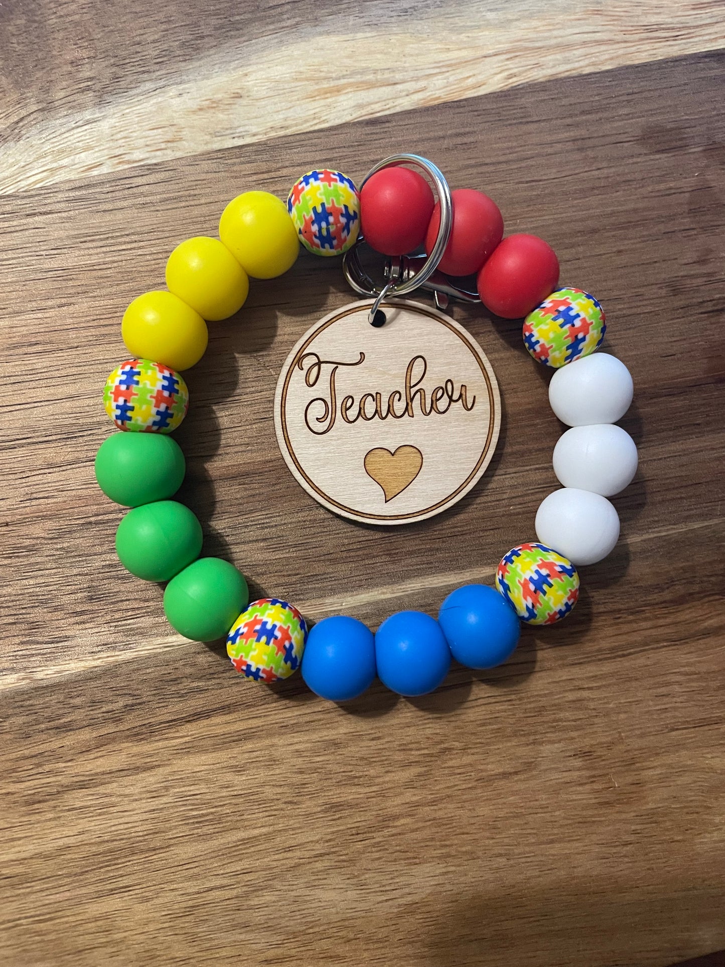 Teacher Charm Wristlet