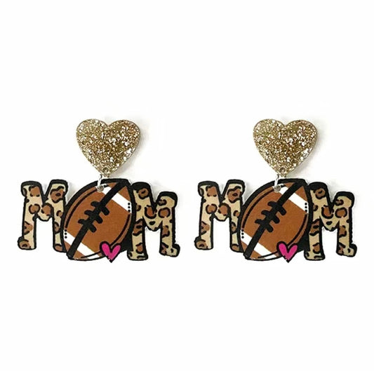 Sports Mom Dangle Earrings