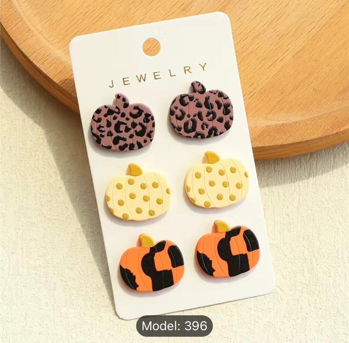 Pumpkin Stud Earrings
